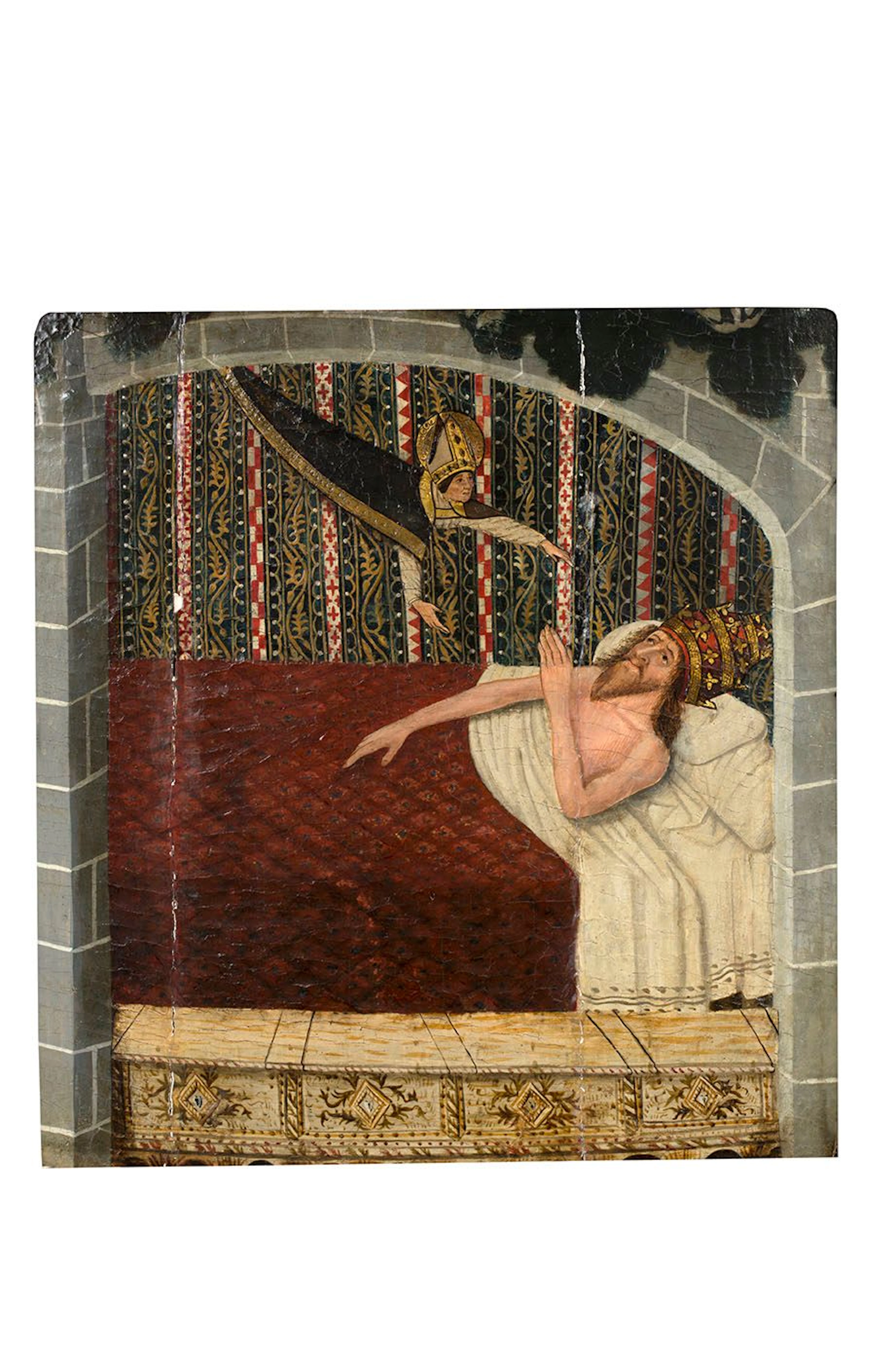 Marseille, circa 1500 Un saint évêque apparaissant en songe - Lot 48