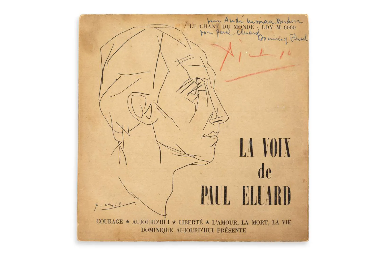 PICASSO, Pablo (1881–1973)., Autograph signature ‘Picasso’ on the