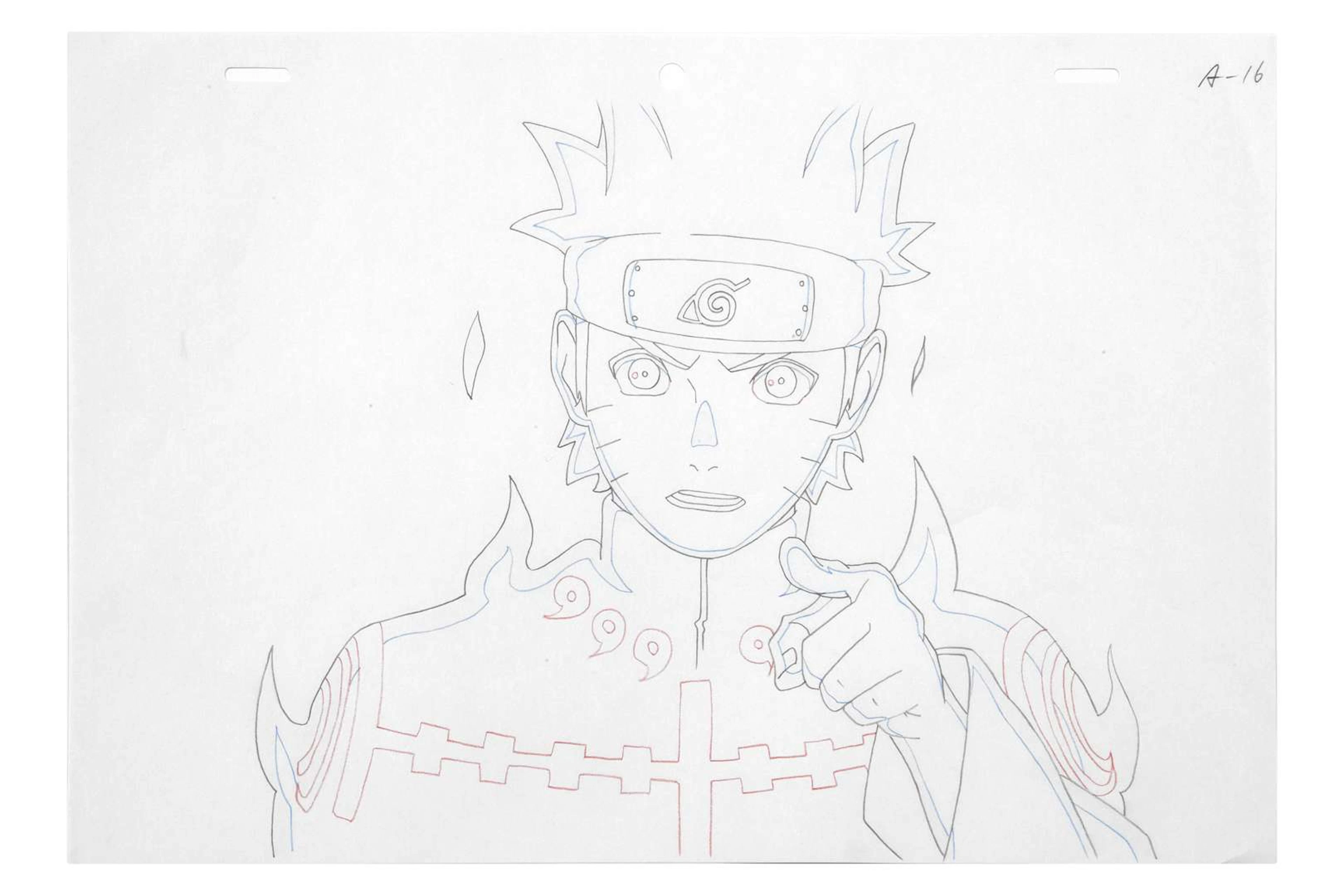NARUTO, Pencil sketch. Director: Hayato DATE / Studio: Studio Pierrot