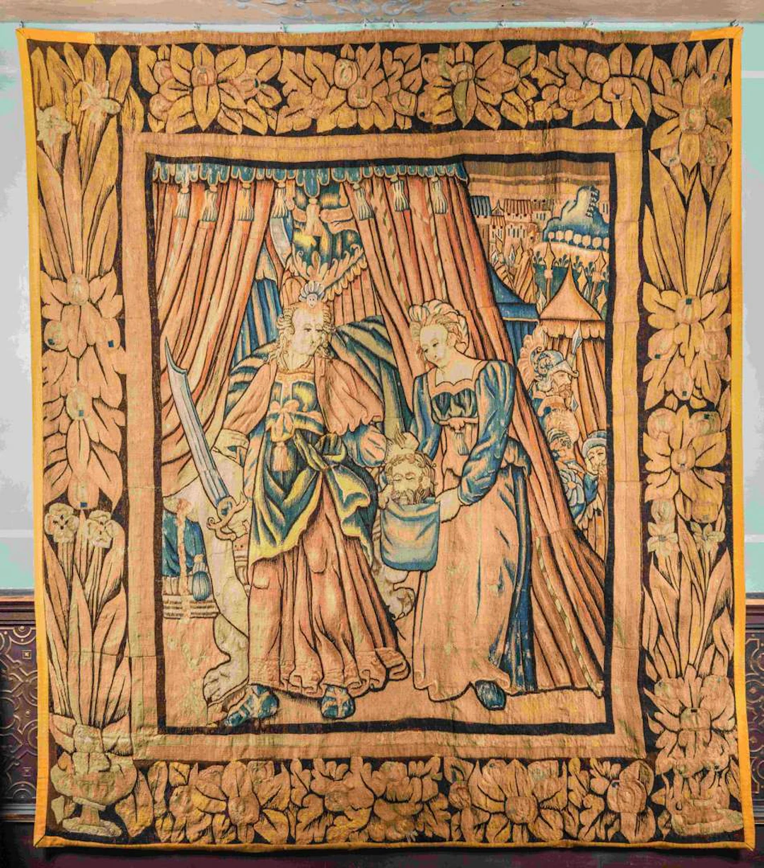 Flanders, 16th–17th centuries, A large tapestry depicting Judith and Holofernes
