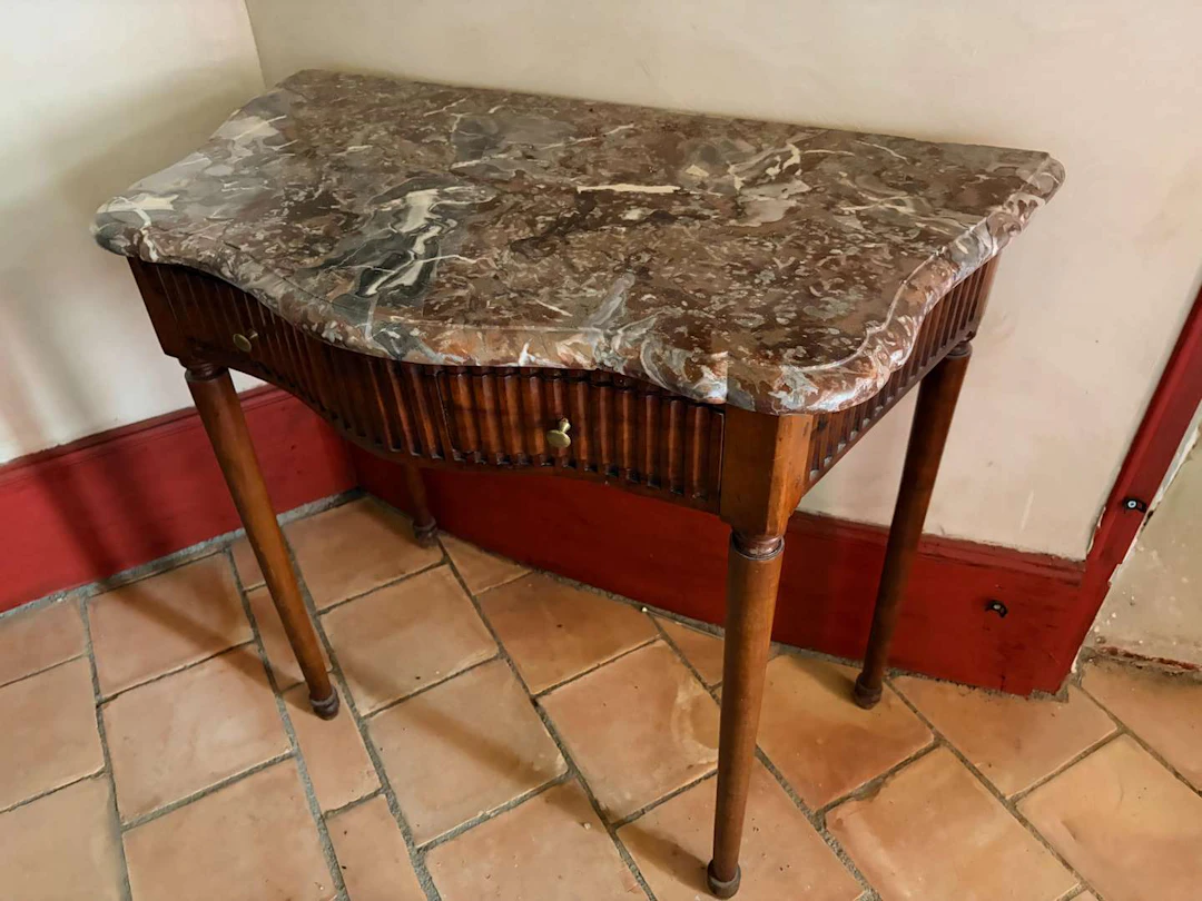 Small console, carved from wood