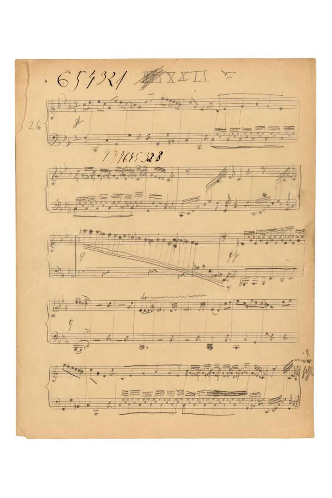 FURTWÄNGLER, Wilhelm (1886–1954)., Autograph MUSICAL MANUSCRIPT; 4