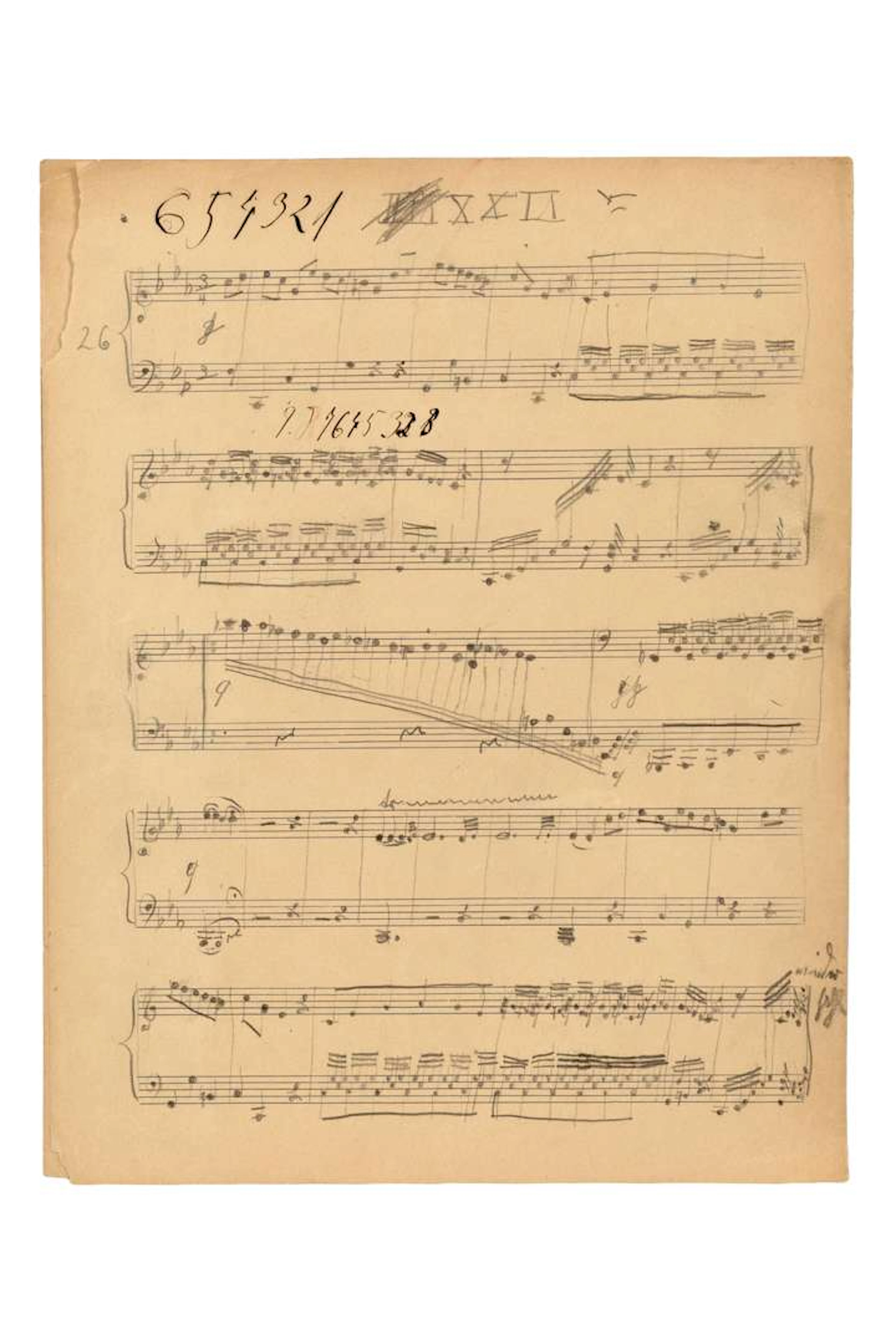 FURTWÄNGLER, Wilhelm (1886–1954)., Autograph MUSICAL MANUSCRIPT; 4
