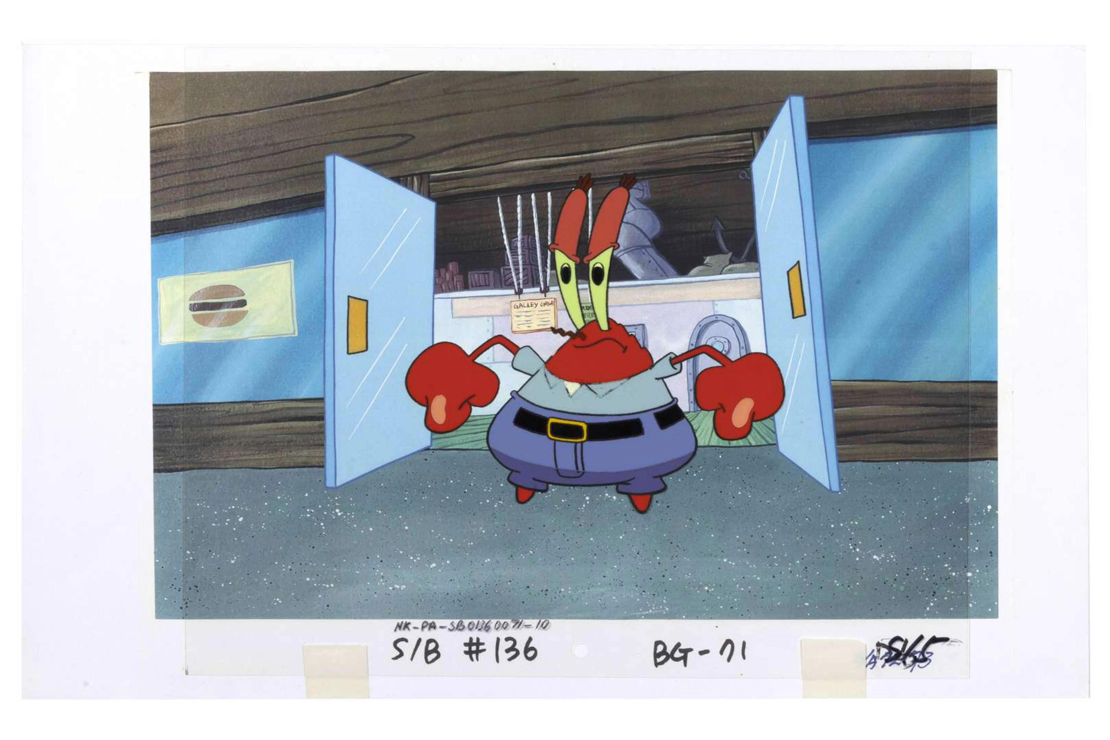 SPONGEBOB, Celluloid. Director: Stephen HILLENBURG / Studio: Nickelodeon