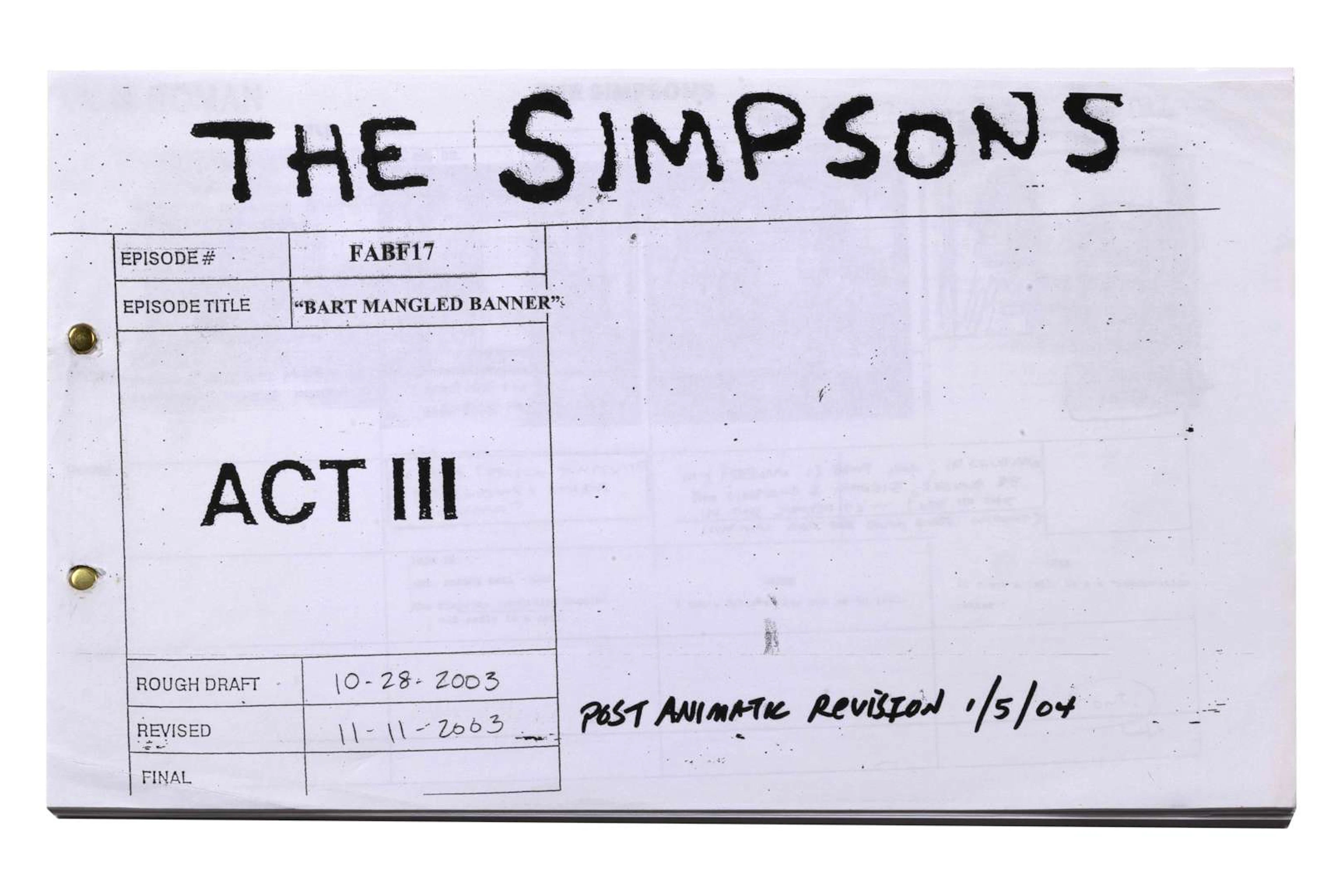 THE SIMPSONS, Directed by: Matt GROENING / Production company: Gracie