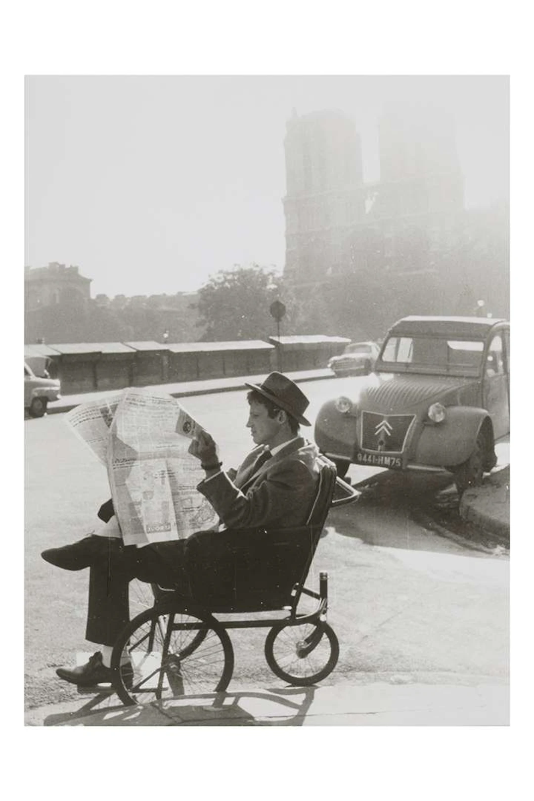 Raymond CAUCHETIER (1920–2021), Breathless, Jean-Luc Godard. Jean-Paul