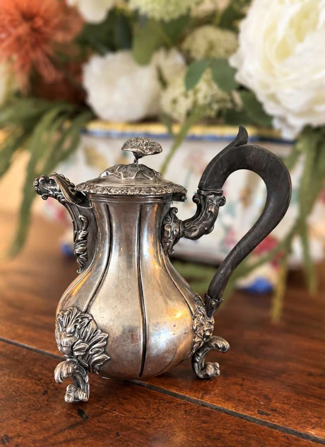 Teapot, silver, first-class