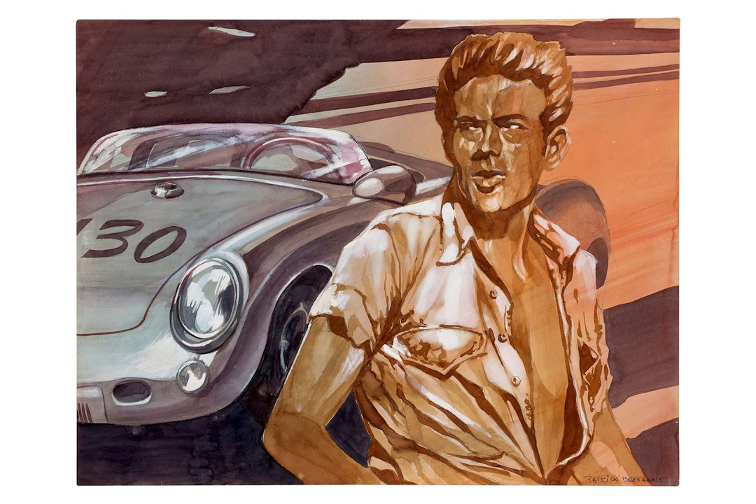 PATRICK BRETAGNE (1948–2025), James Dean and his Porsche 550 Spider