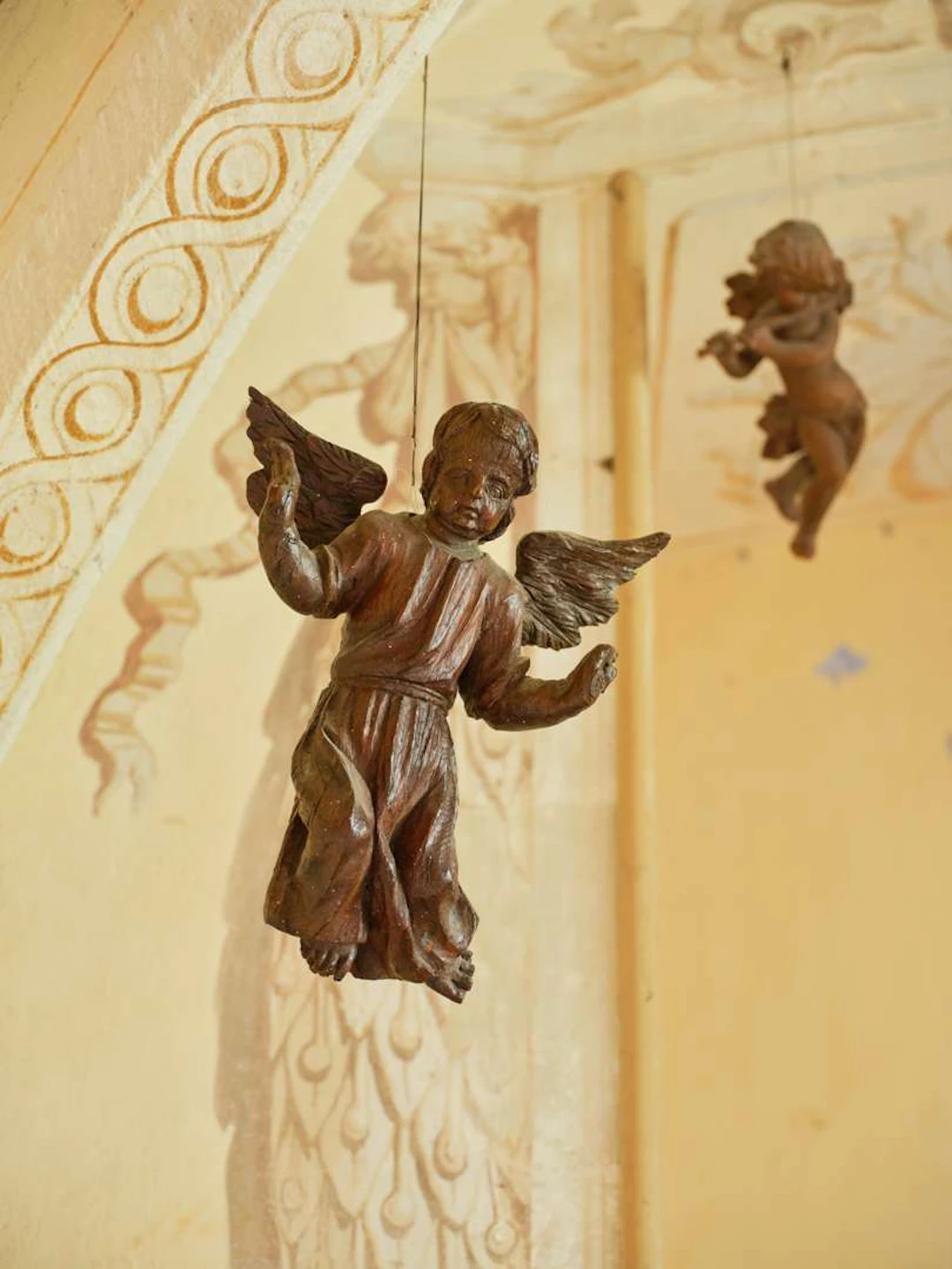Northern Europe, 17th century, Wooden cherub