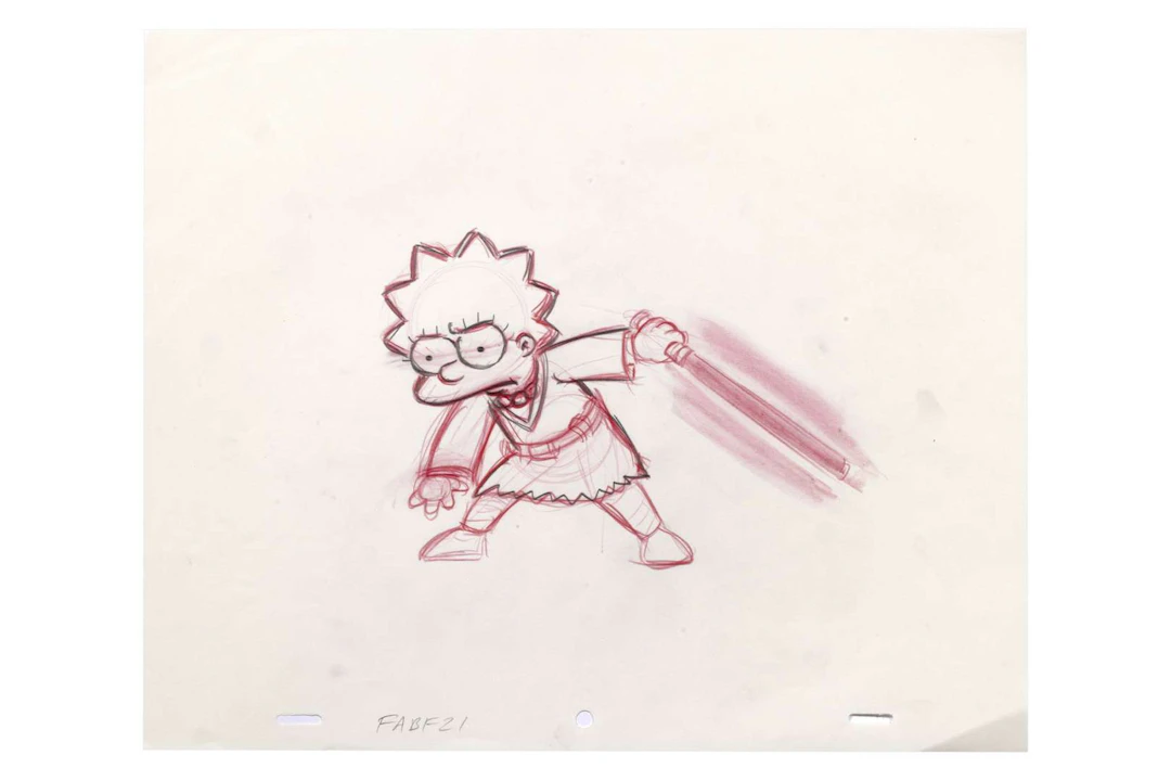 THE SIMPSONS, Pencil sketch. Directed by Matt GROENING / Production