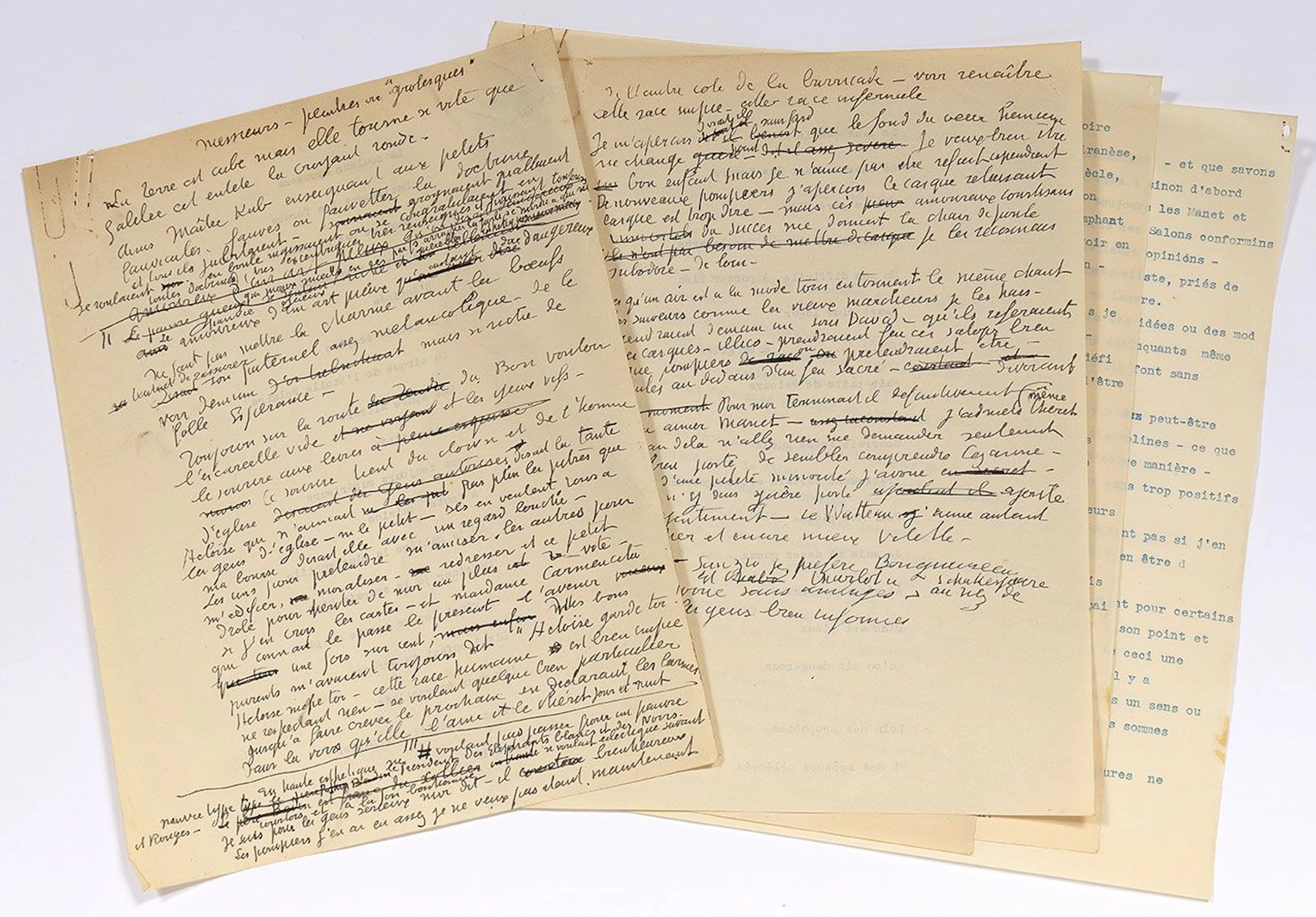 ROUAULT Georges (1871-1958). autograph MANUSCRIT, Messieurs- - Lot 252