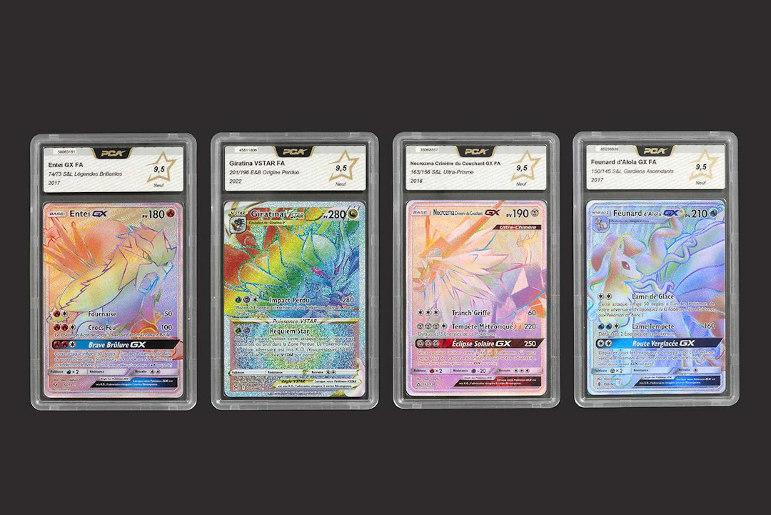 Pokémon: Set of 4 graded cards