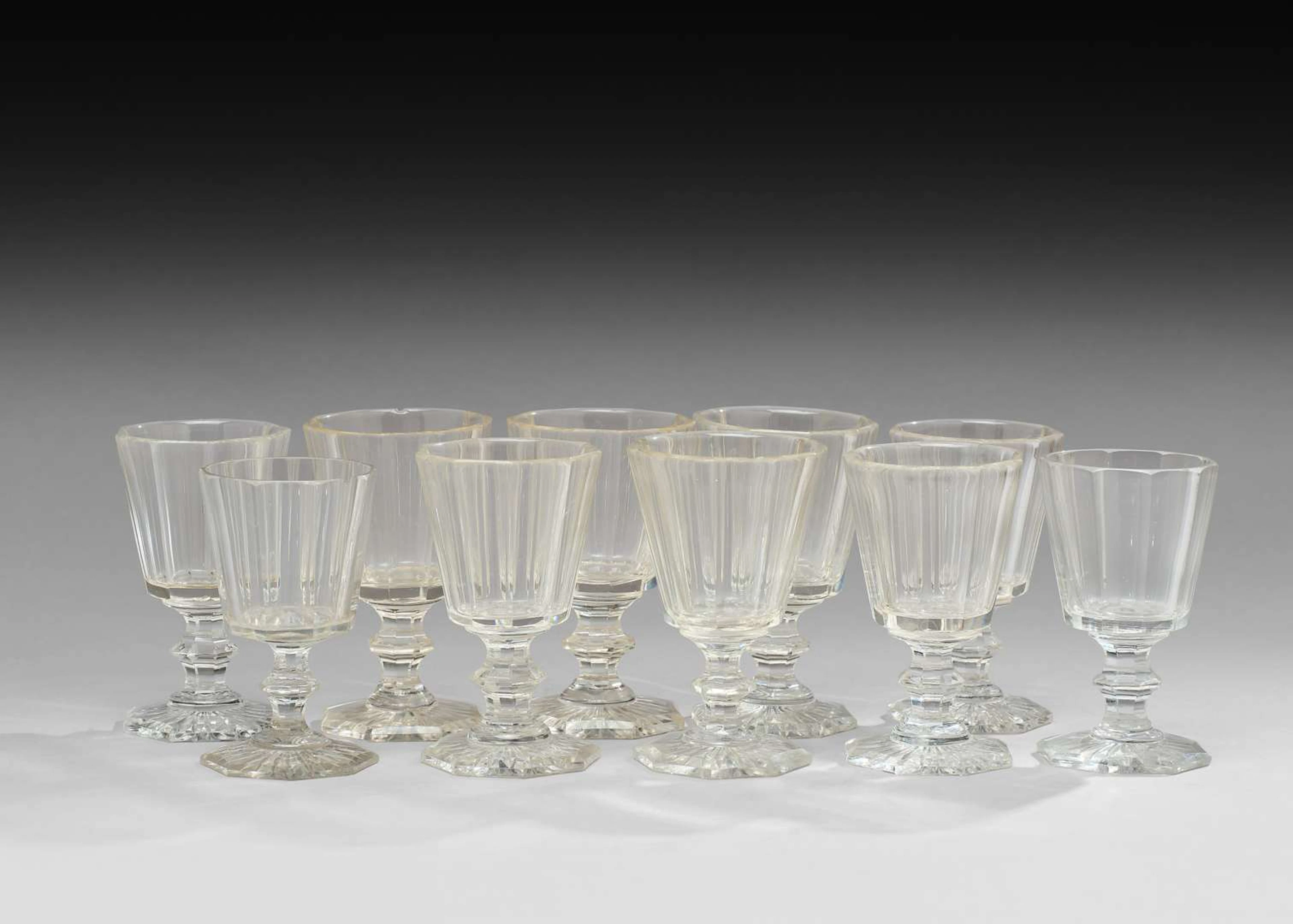 TEN LIQUEUR GLASSES