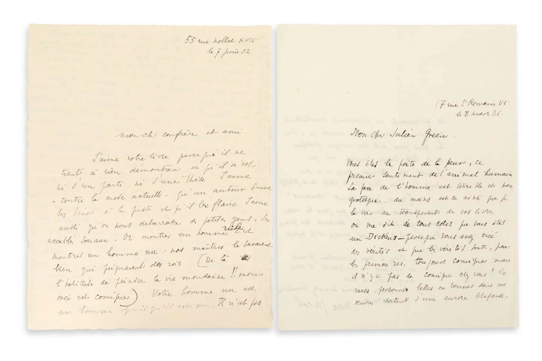 JACOB Max (1876–1944)., 2 letters from L.A.S. ‘Max Jacob’, [Paris]