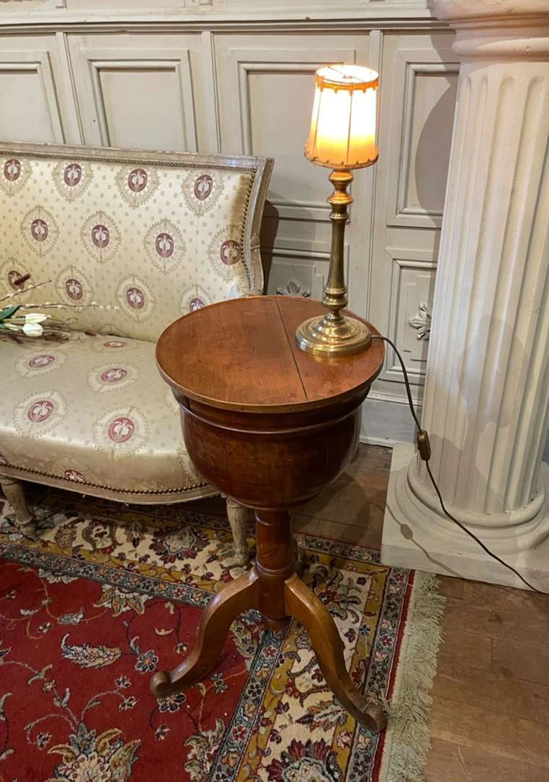 Side table, made of wood