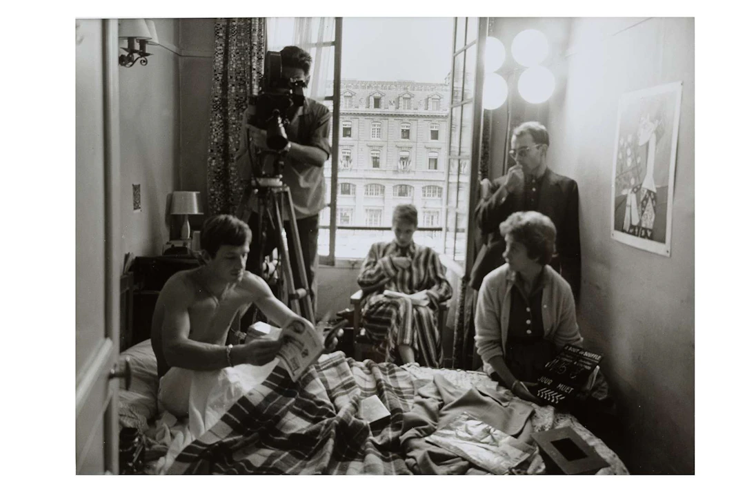 Raymond CAUCHETIER (1920–2021), Breathless, Jean-Luc Godard. Filming
