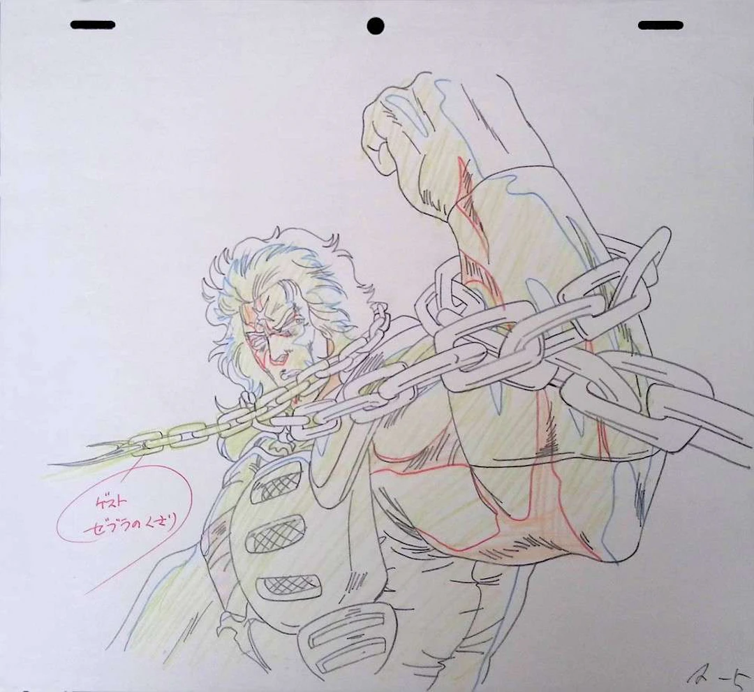 KEN LE SURVIVANT, Crayonné. Réalisation : Toyoo ASHIDA / Studio :