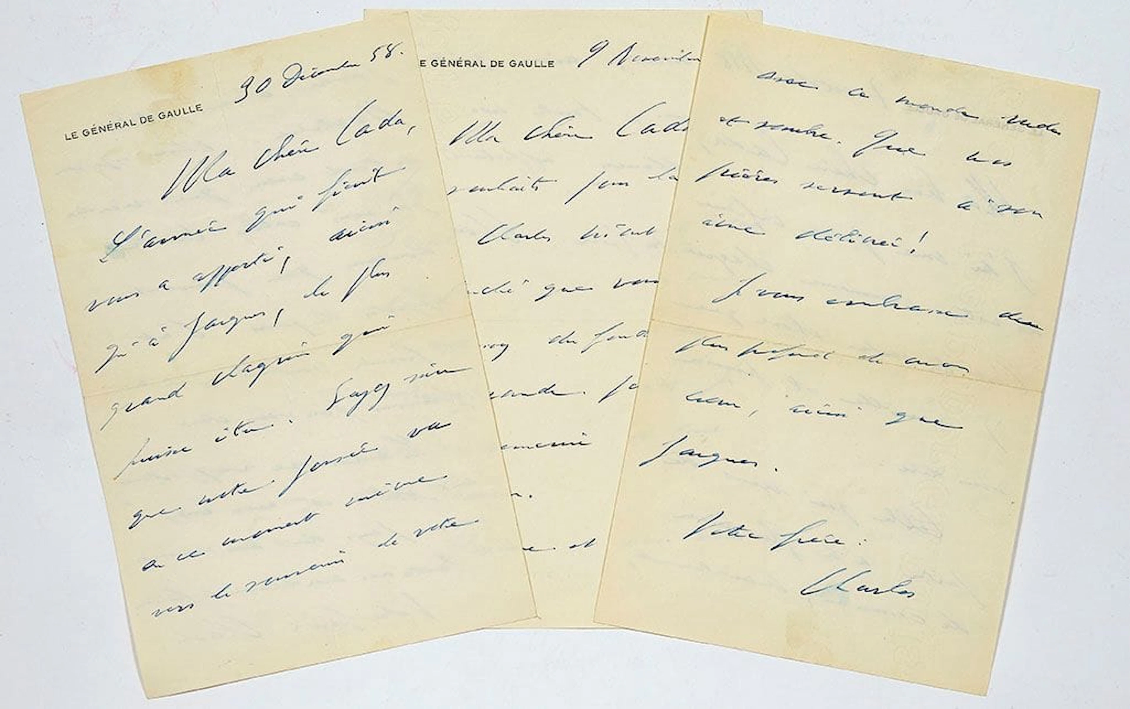 GAULLE Charles de (1890-1970). - Lot 605