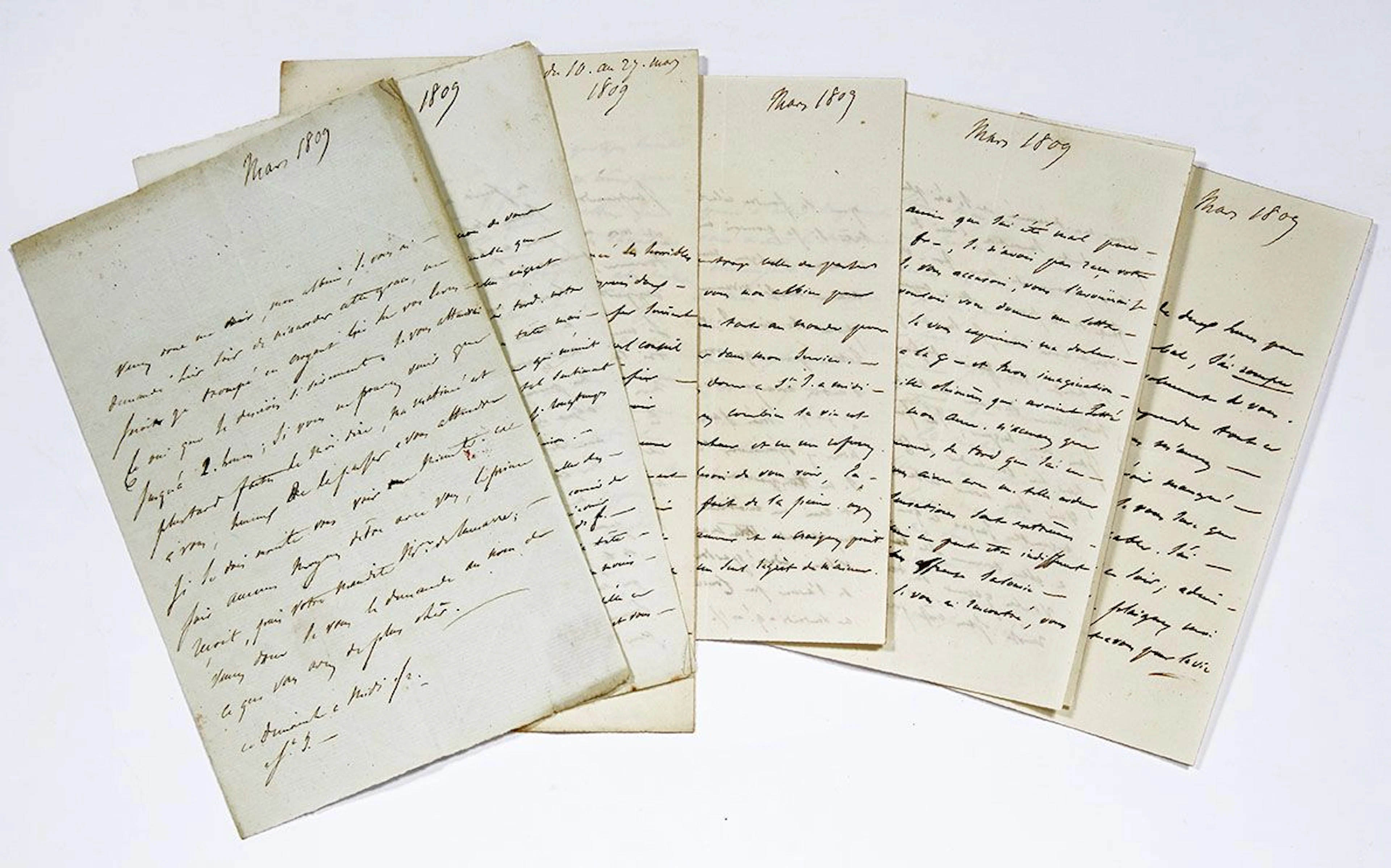 MONTHOLON Charles-Tristan, comte de (1783-1853). 6 L.A., Mar - Lot 862