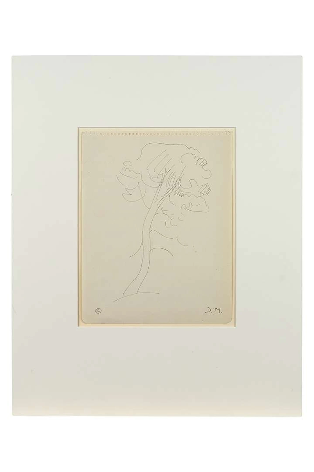 DORA MAAR (1907–1997), Tree survey – Hilly landscape with a building