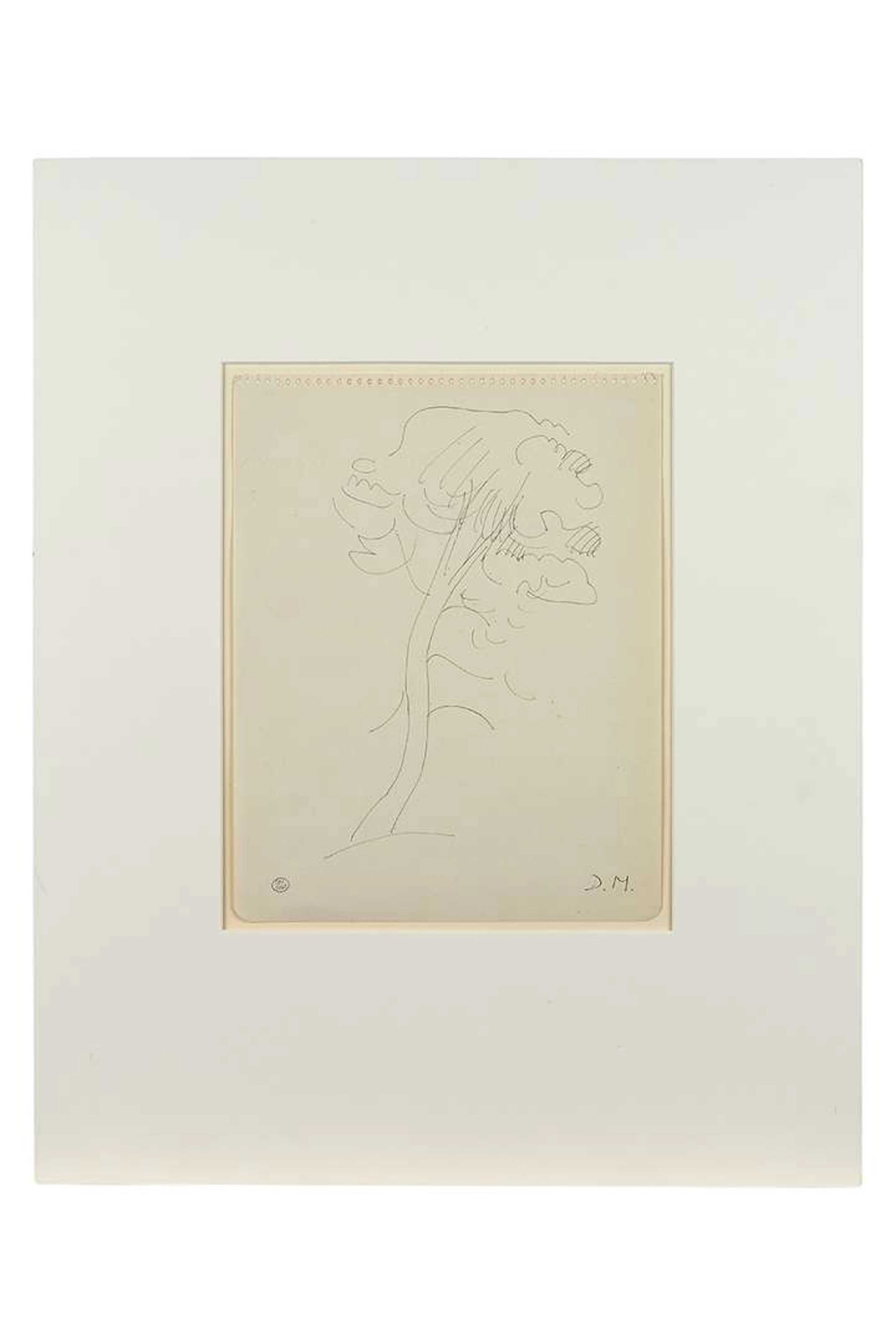 DORA MAAR (1907–1997), Tree survey – Hilly landscape with a building