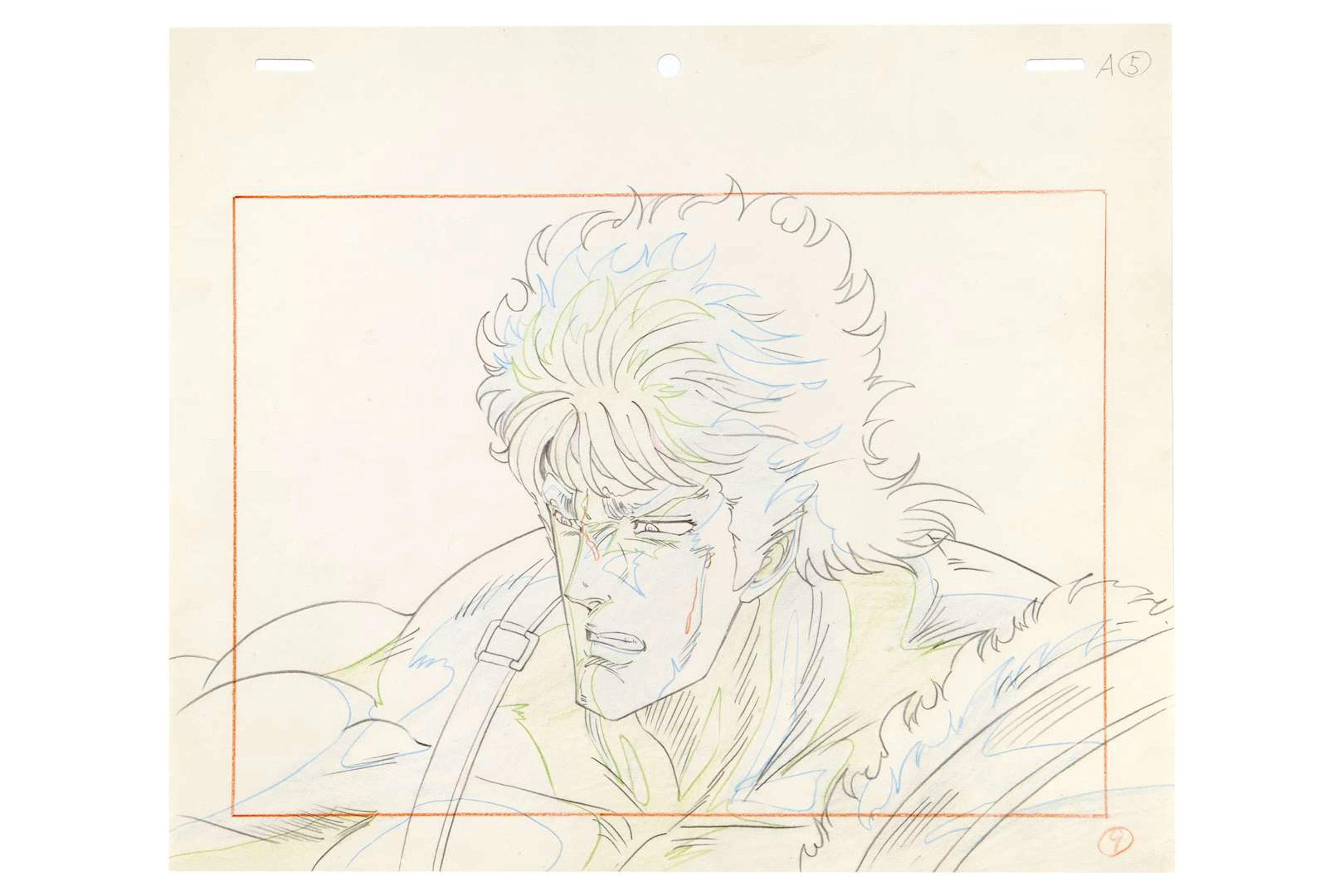 KEN LE SURVIVANT, Crayonné. Réalisation : Toyoo ASHIDA / Studio :