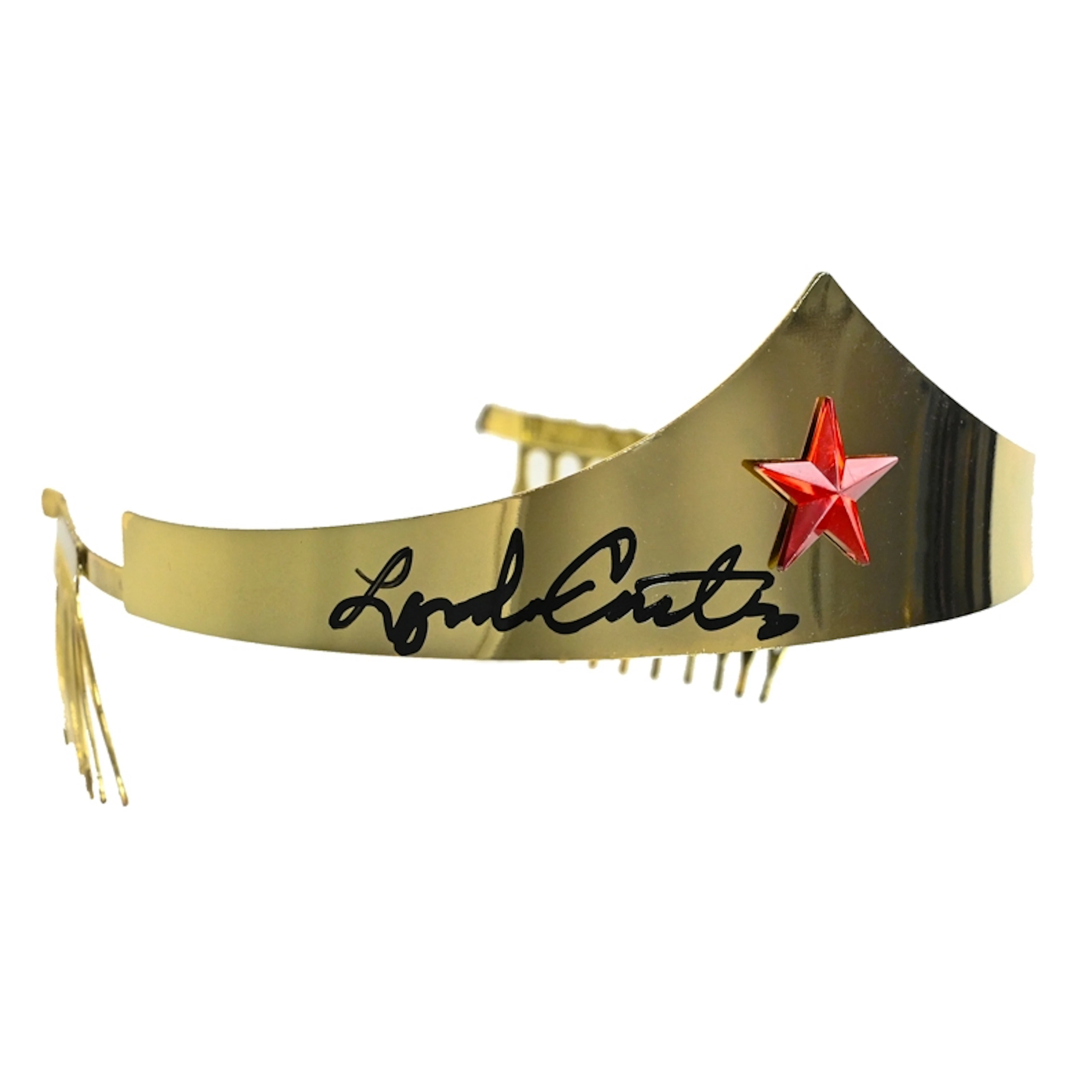 Lynda Carter Autographed 1977 Wonder Woman Prop Replica Tiara, All