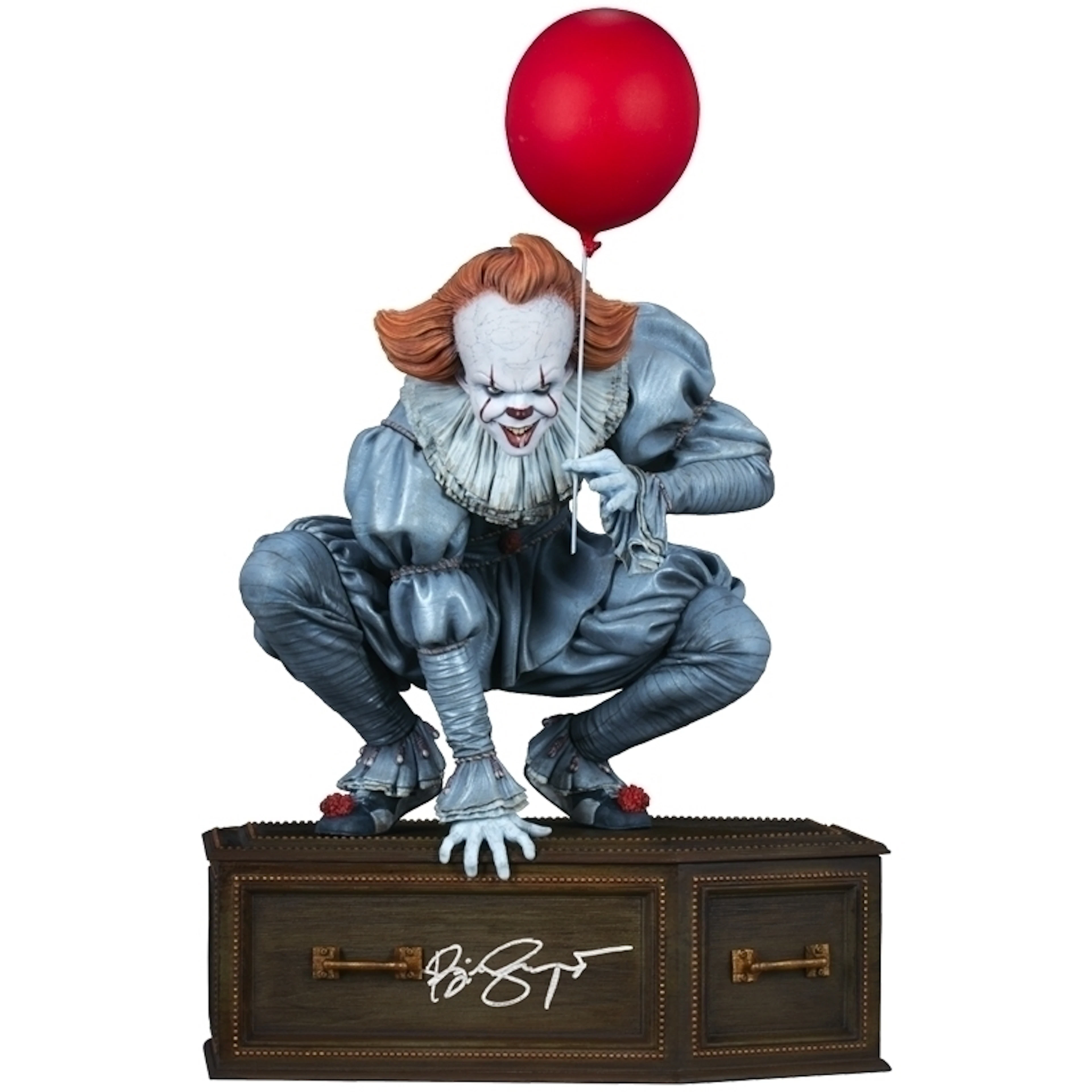 Bill Skarsgard Autographed IT Pennywise CA Exclusive 13" Maquette