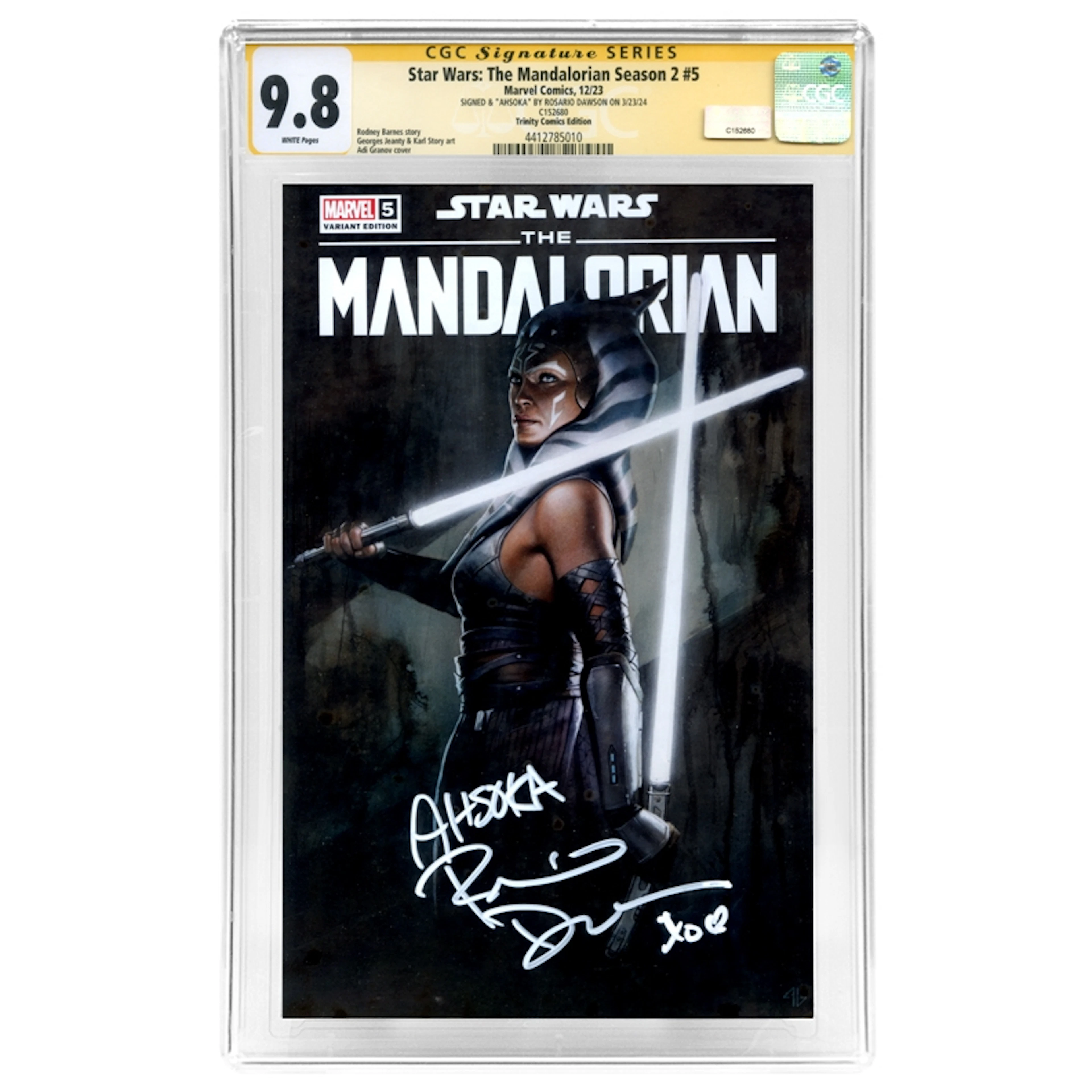 Rosario Dawson Autographed 2023 Star Wars: The Mandalorian Season