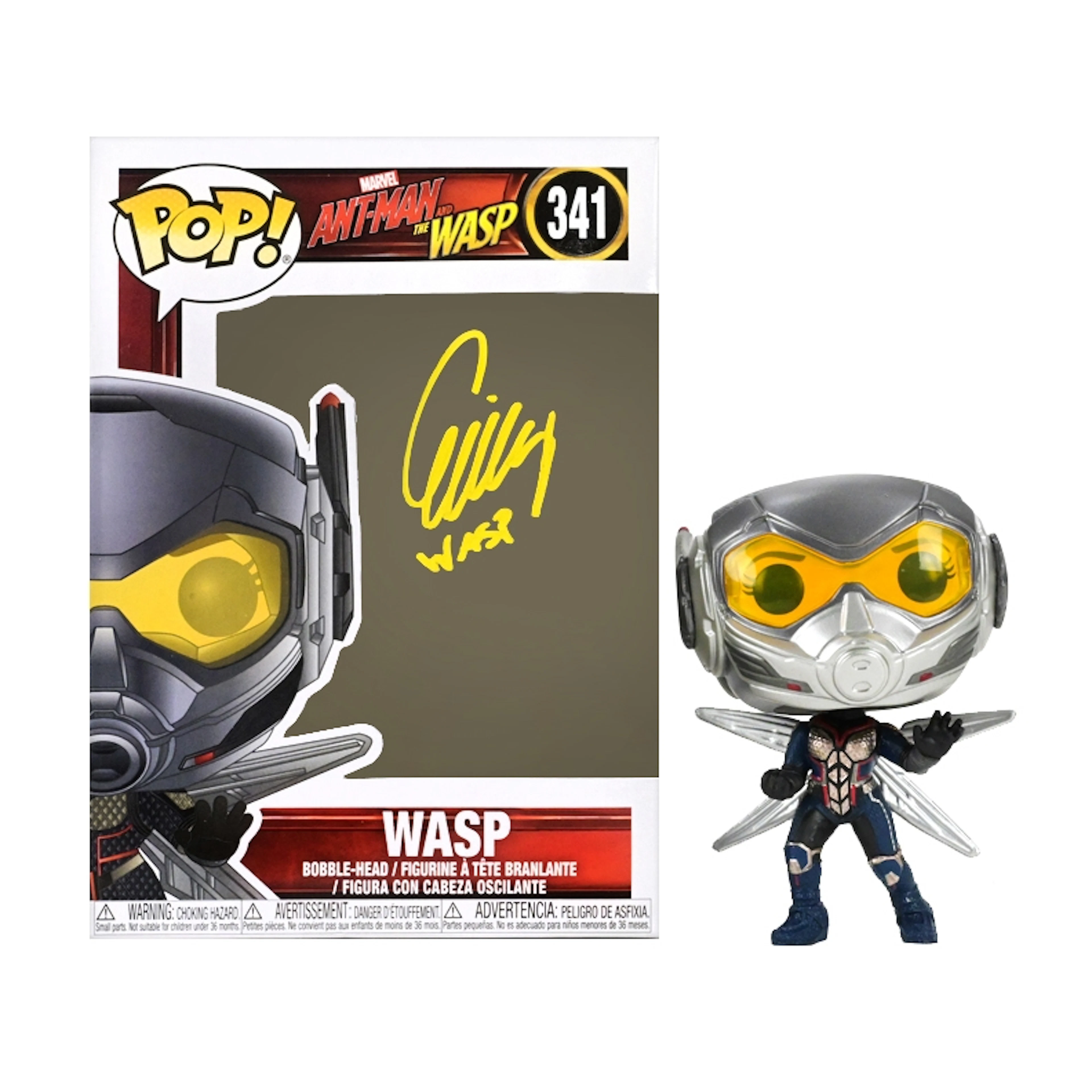 Evangeline Lilly Autographed Marvel's Ant-Man & The Wasp #341 POP!