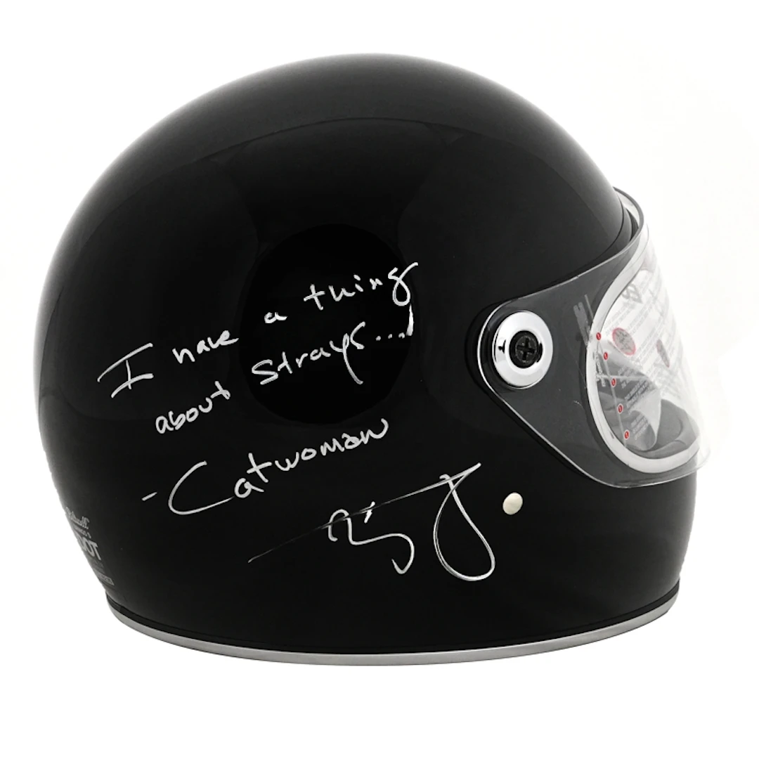 Zoe Kravitz Autographed Catwoman Selina Kyle Authentic Movie Helmet