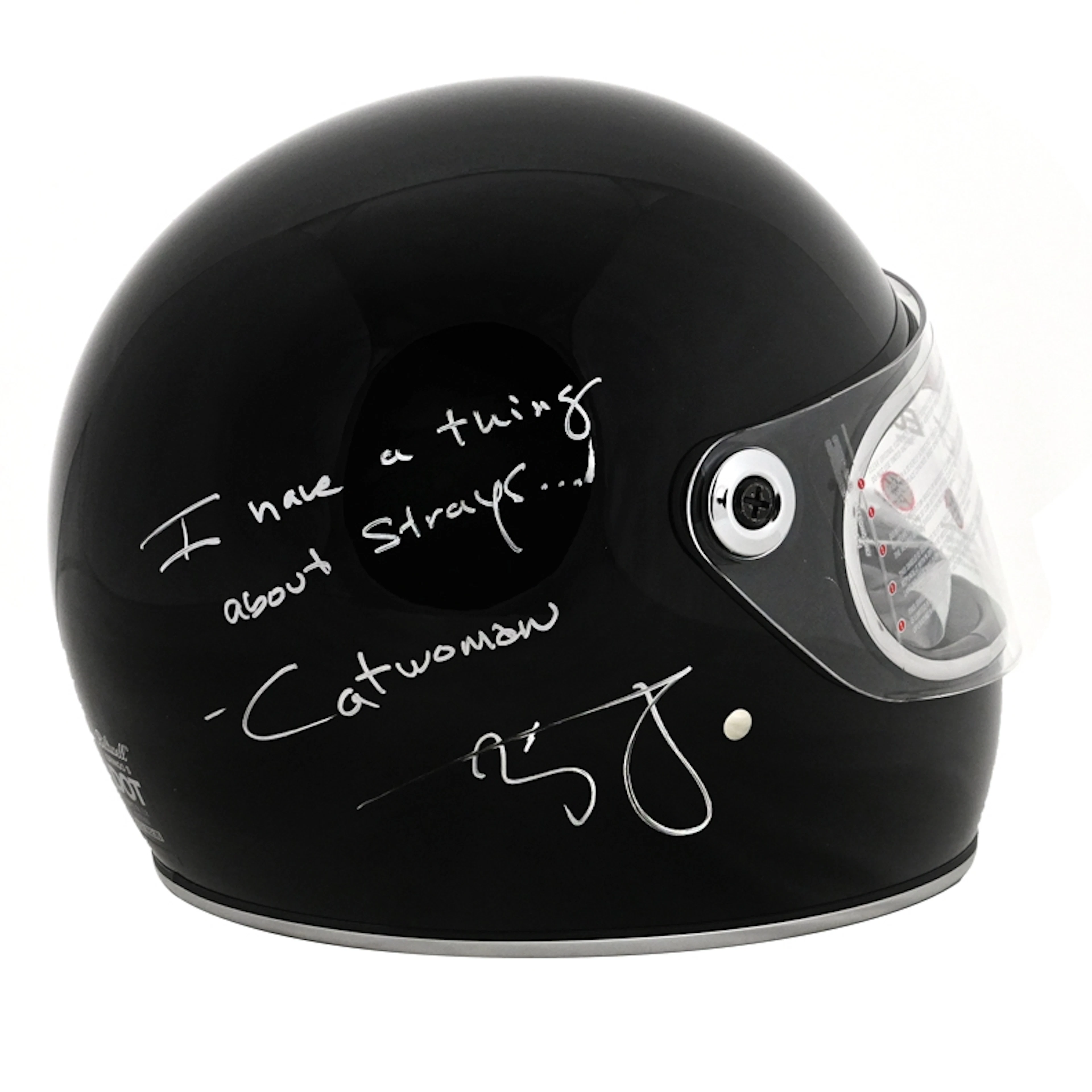 Zoe Kravitz Autographed Catwoman Selina Kyle Authentic Movie Helmet