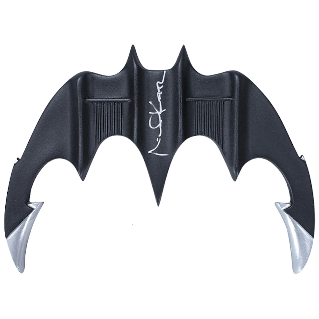 Michael Keaton Autographed 1989 Batman Prop Replica Batarang, All