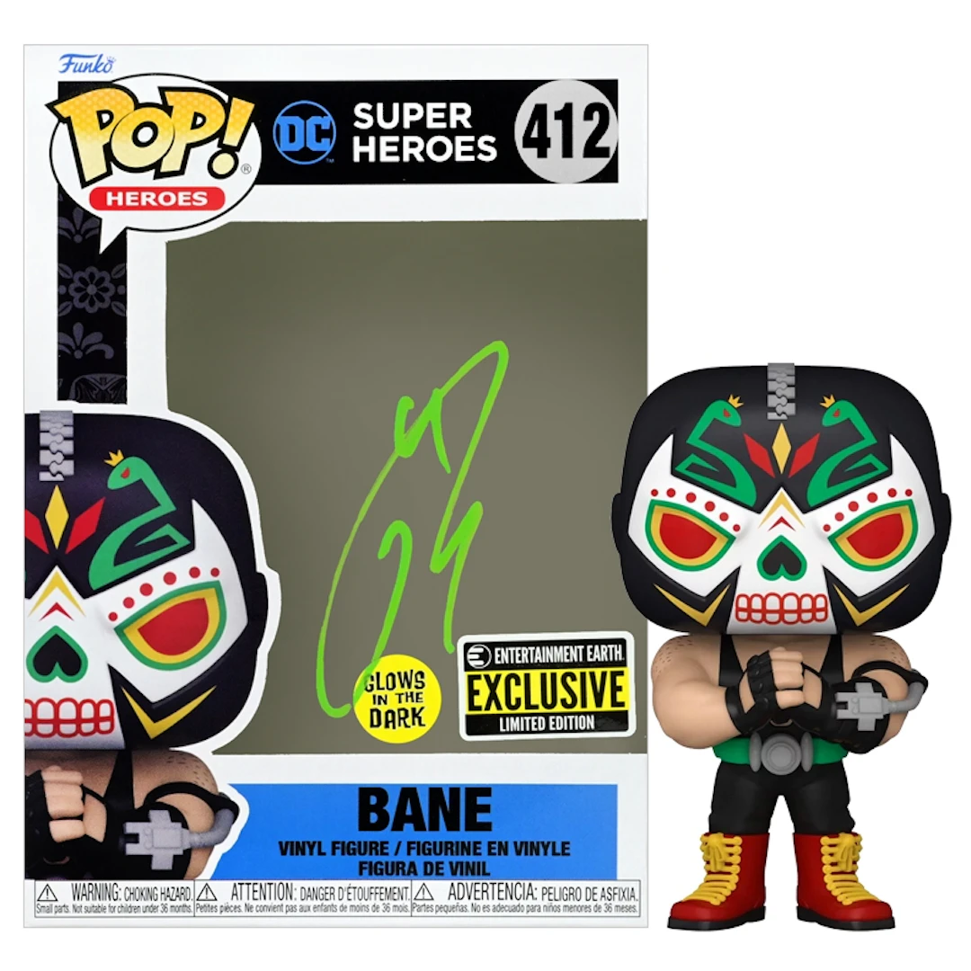 Tom Hardy Autographed Bane Entertainment Earth Exclusive POP Vinyl