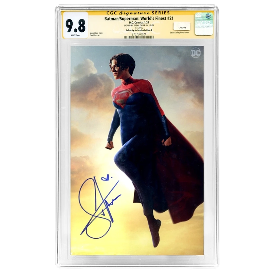 Sasha Calle Autographed 2023 Batman Superman World's Finest #21 Supergirl