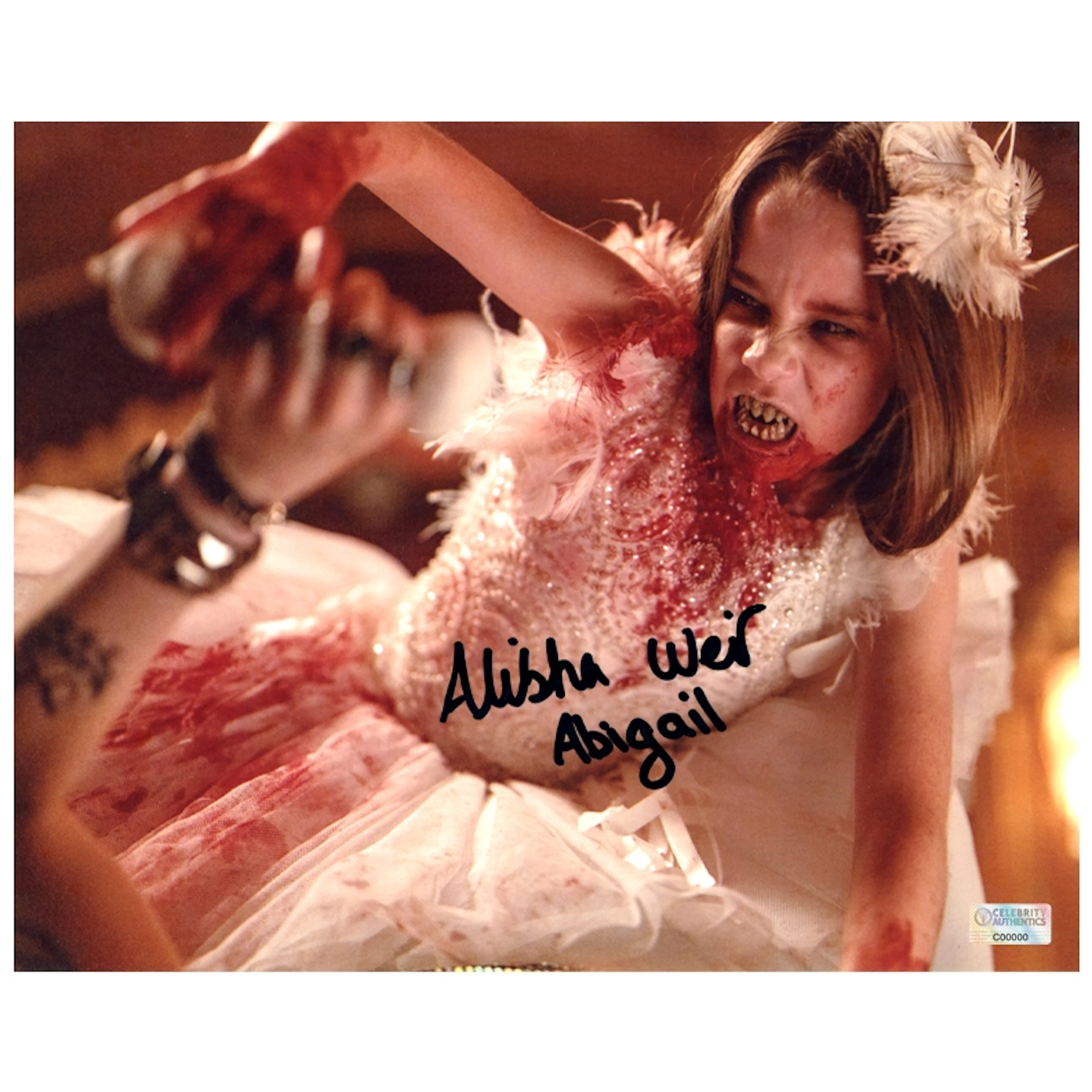 Alisha Weir Autographed 2024 Abigail 8x10 Scene Photo, All, >, Photos