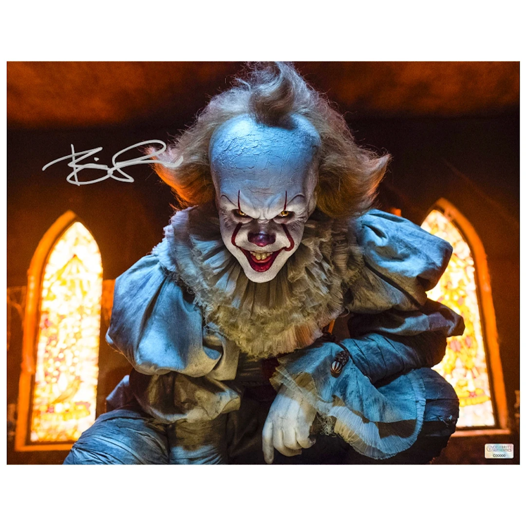 Bill Skarsgard Autographed IT Pennywise The Eater of Worlds 11x14