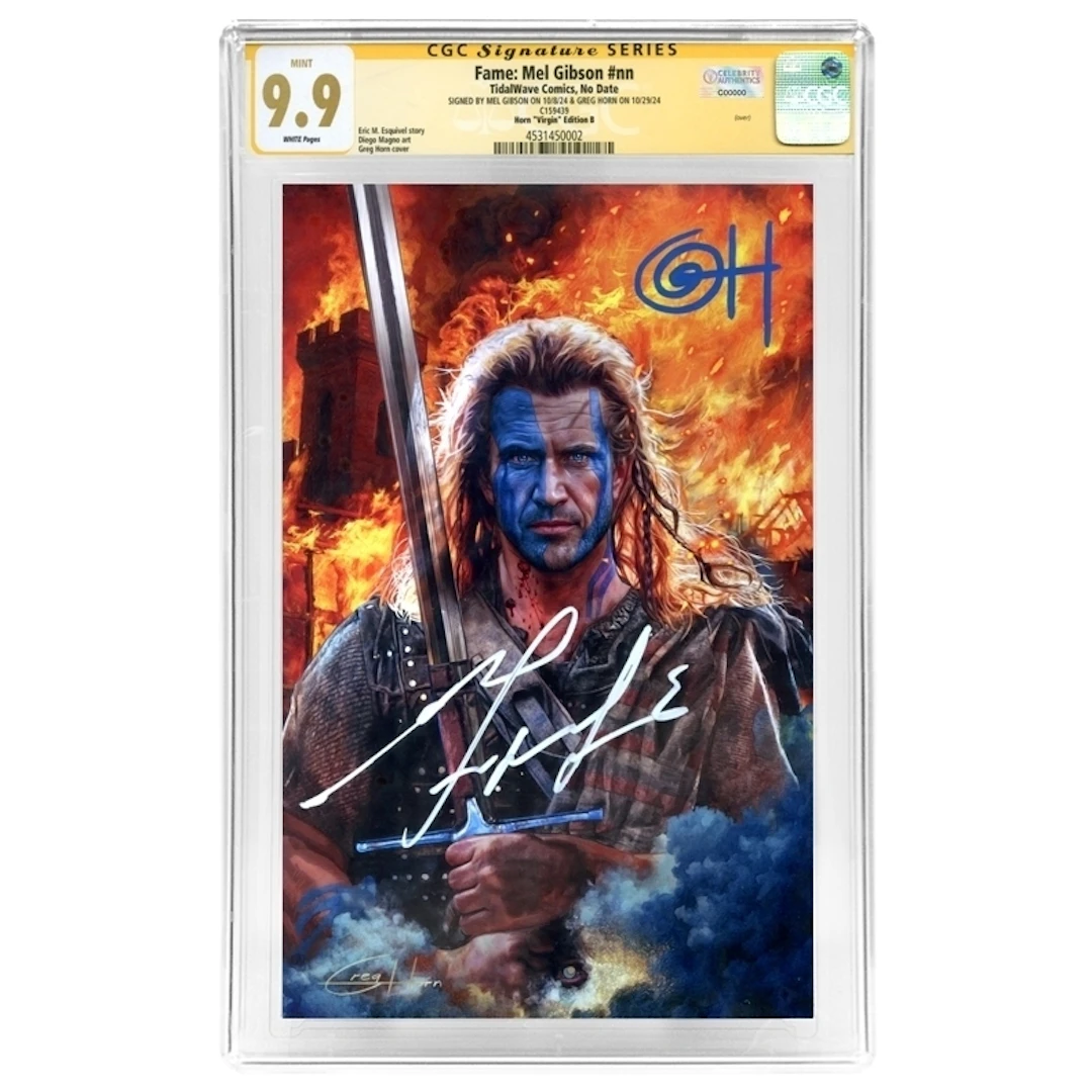 Mel Gibson, Greg Horn Autographed Fame: Braveheart #nn Greg Horn Virgin