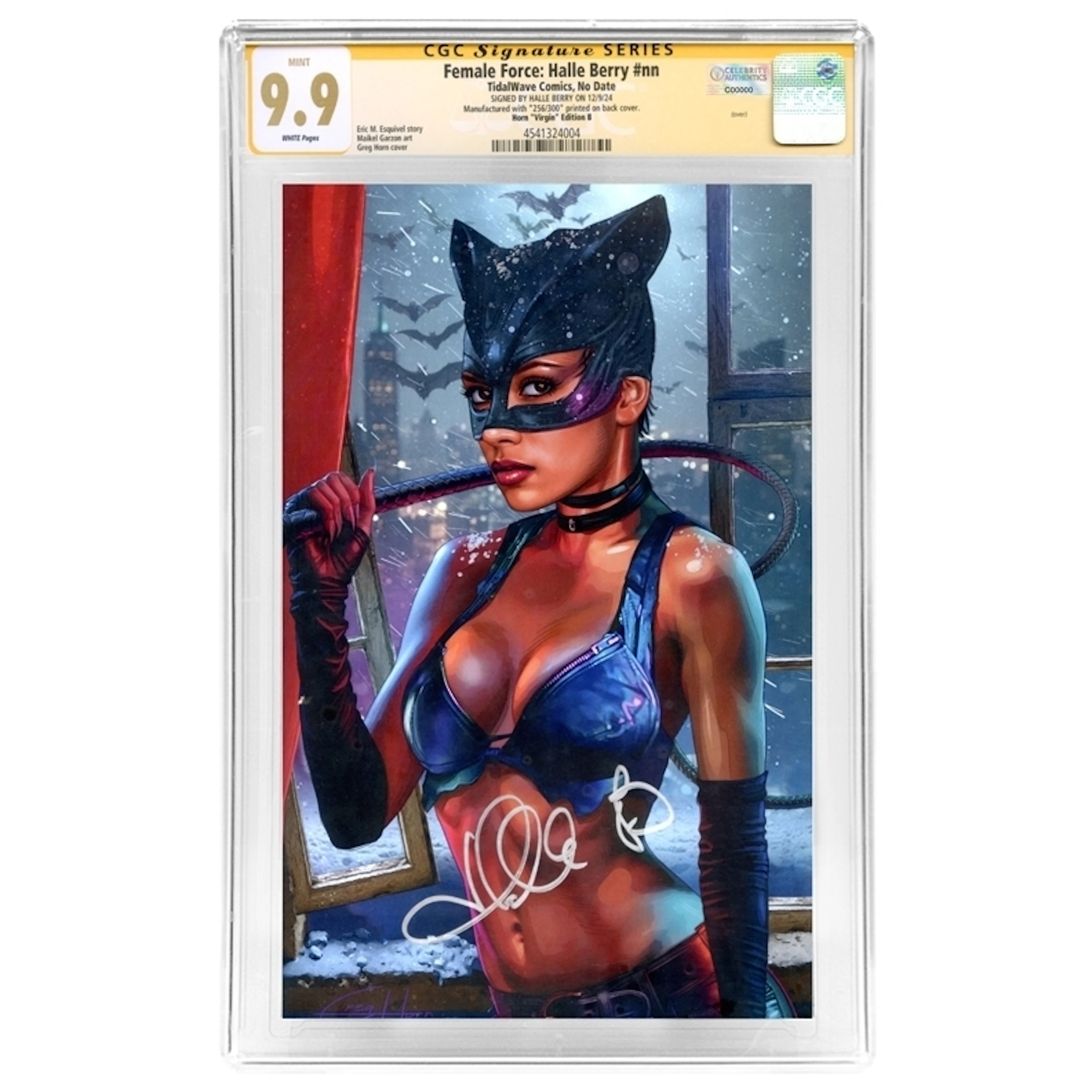 Halle Berry Autographed Female Force: Catwoman #nn Greg Horn Virgin