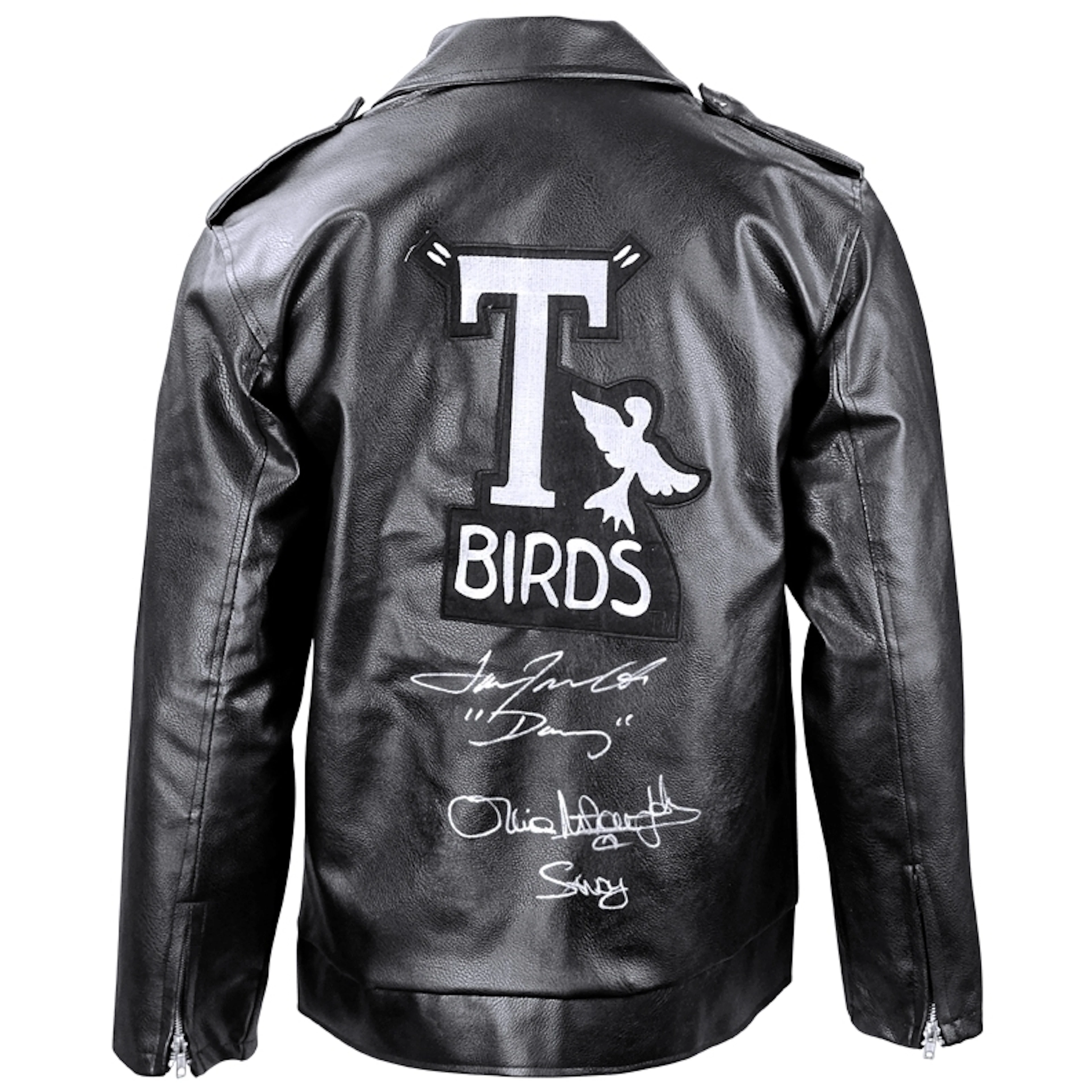 Olivia Newton-John & John Travolta Autographed Grease Deluxe T-Birds