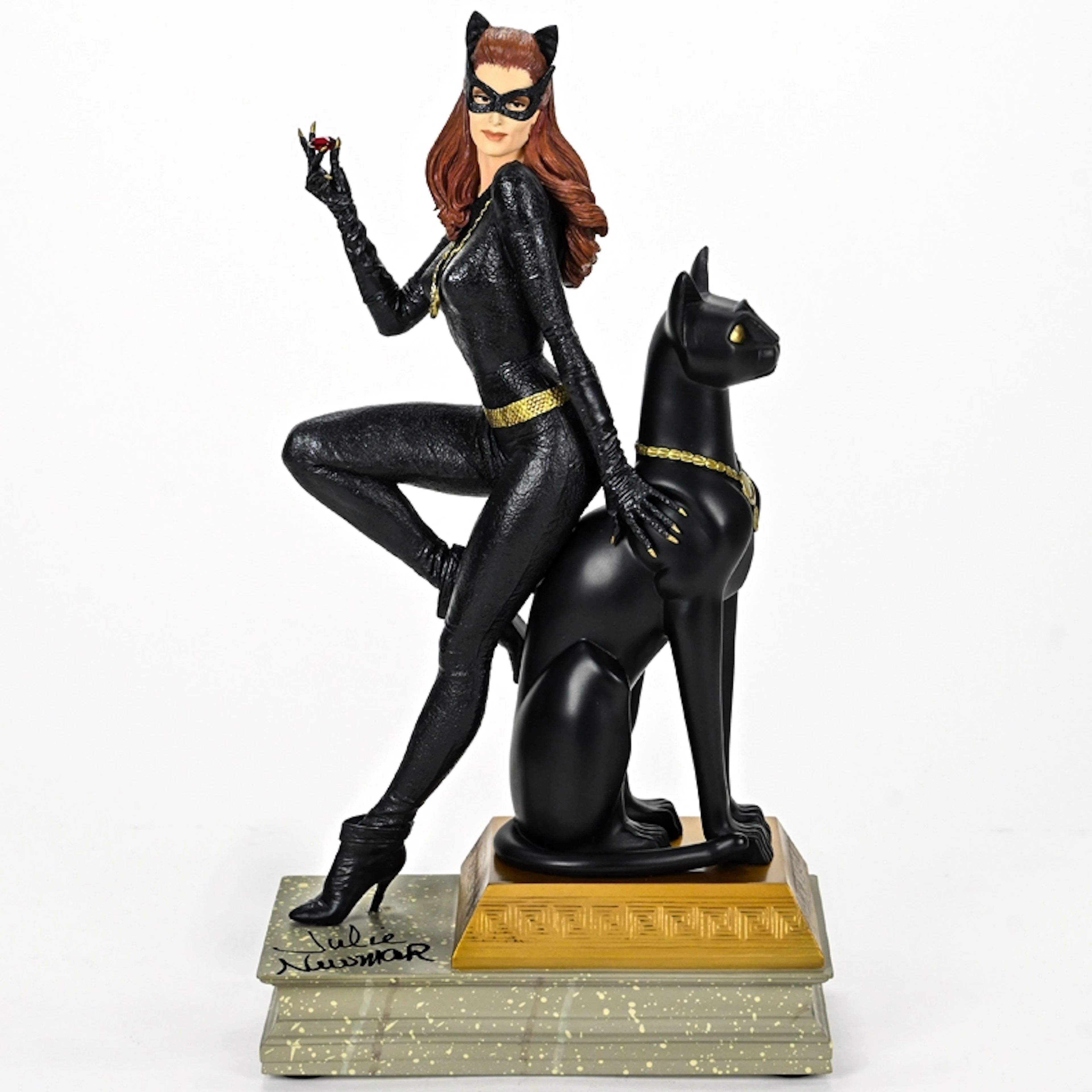 Julie Newmar Autographed Batman 66 Catwoman 12" Ruby Edition Statue