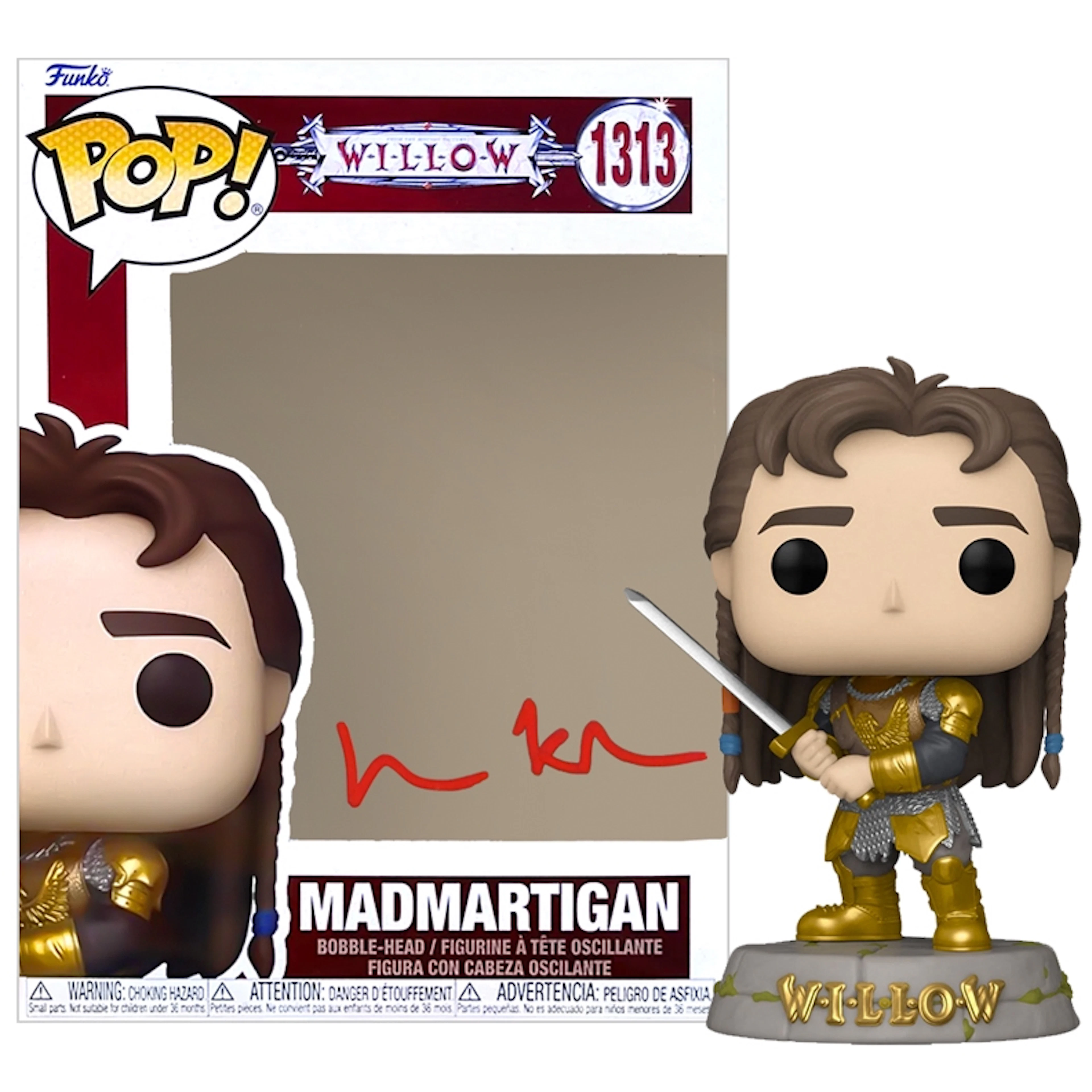 Val Kilmer Autographed Willow Madmartigan POP Vinyl #1313 Celebrity