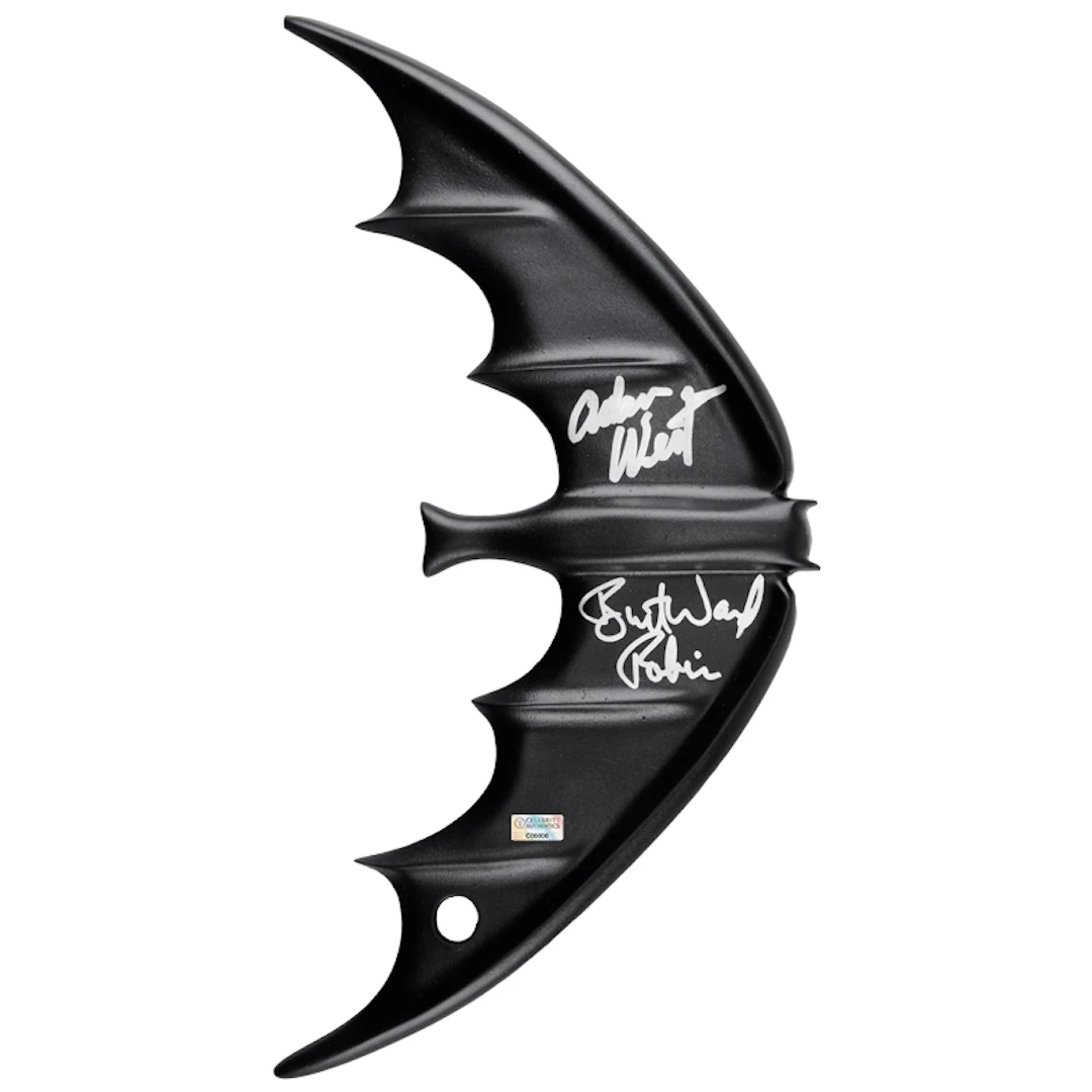 Adam West, Burt Ward Autographed Classic 1966 Batman 1:1 Scale Prop