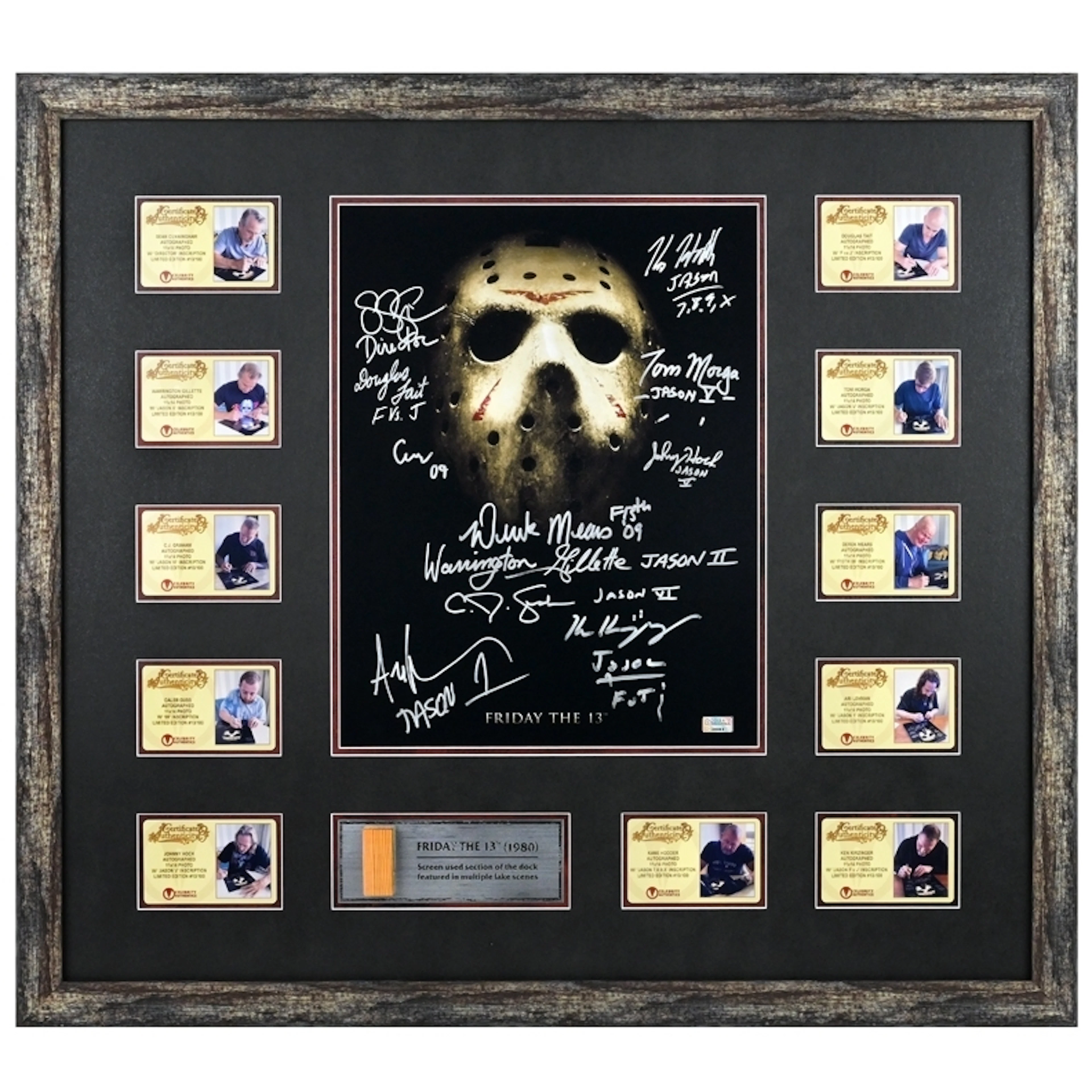 Kane Hodder, Derek Mears & Jason Voorhees Cast Autographed Friday
