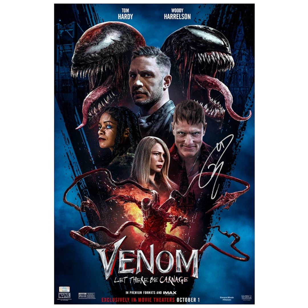 Tom Hardy Autographed 2021 Venom: Let There Be Carnage 16x24 Movie