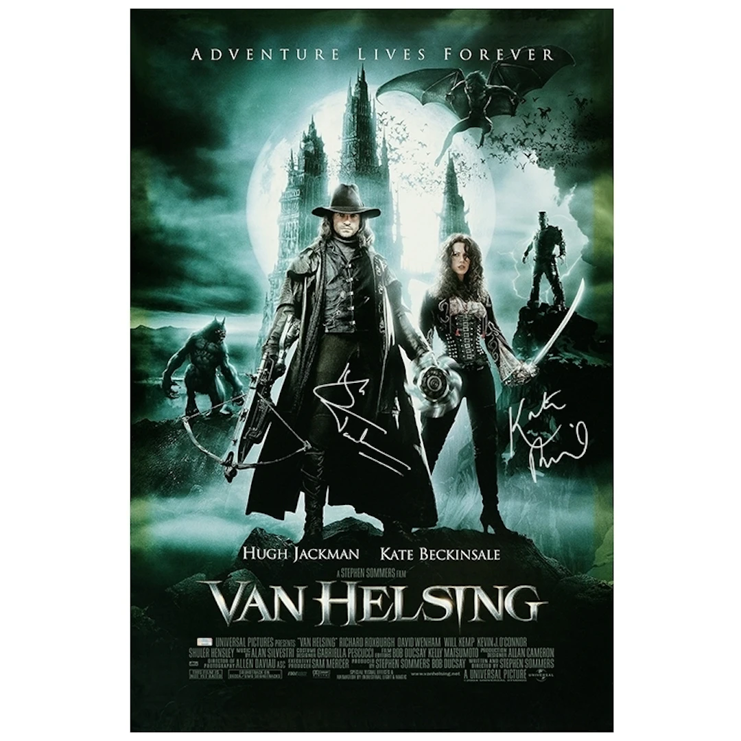 Hugh Jackman, Kate Beckinsale Autographed 2004 Van Helsing Original