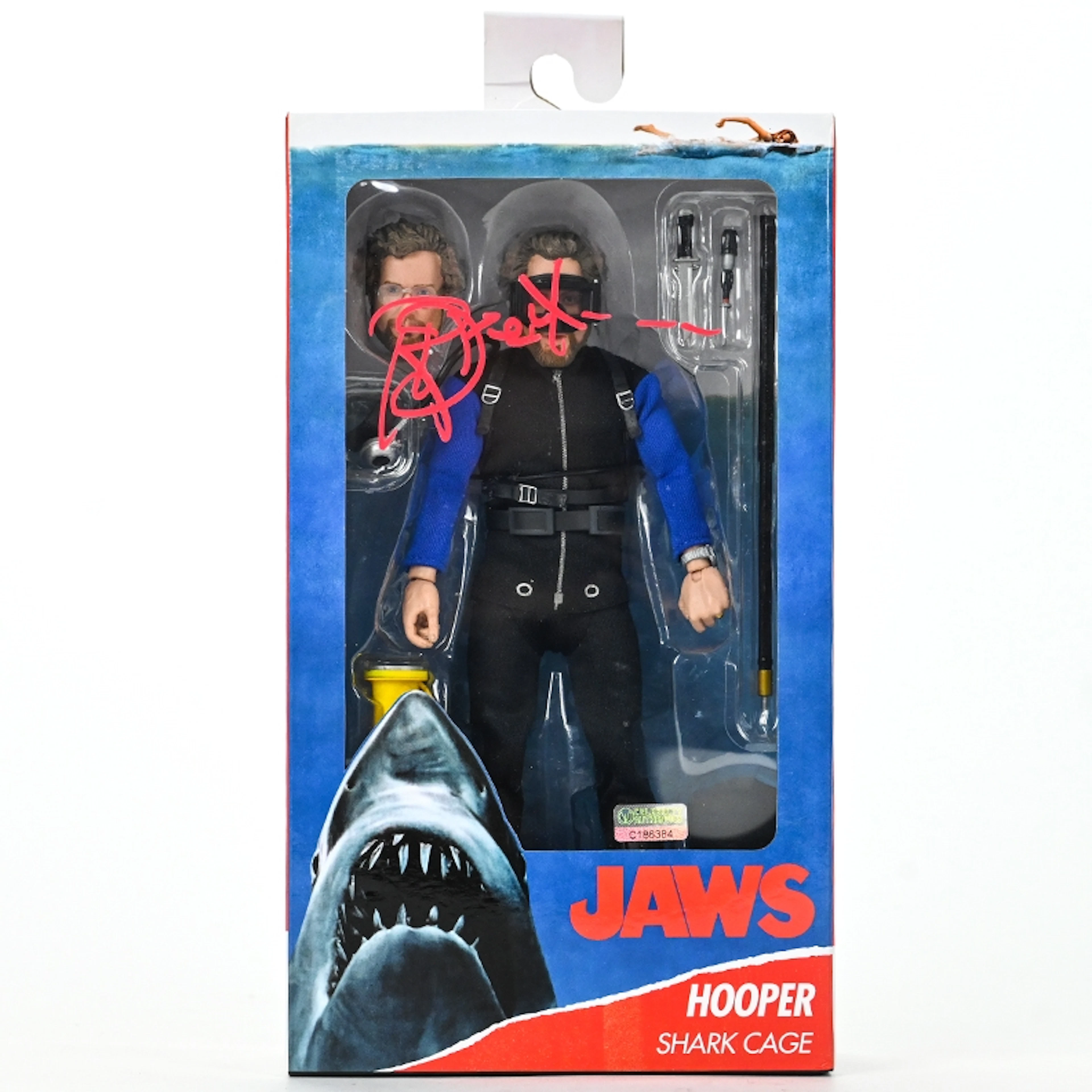 Richard Dreyfuss 1975 Jaws Hooper Shark Cage 8" Neca Action Figure