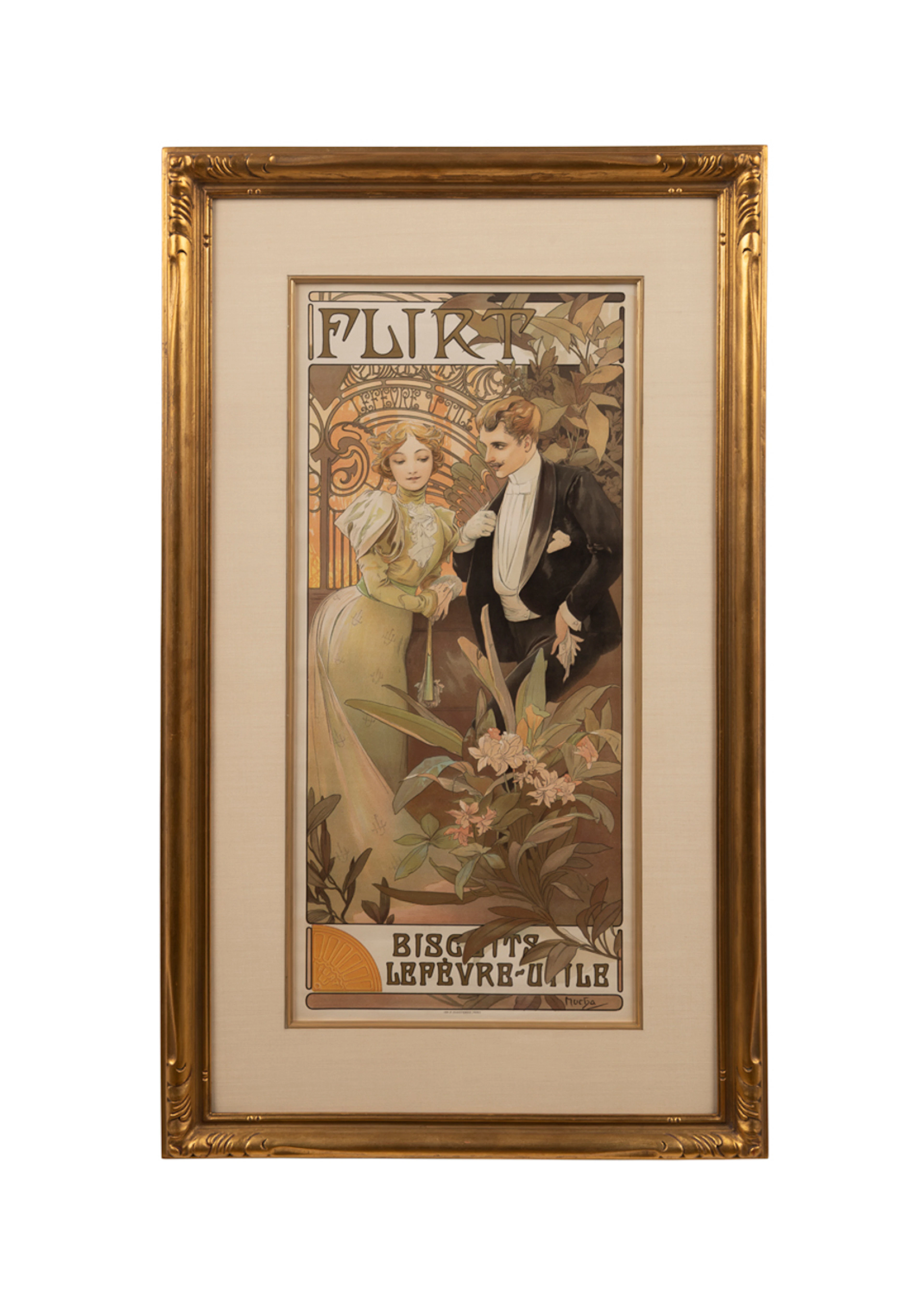 Alphonse Mucha, "Flirt", 1899, Litho.