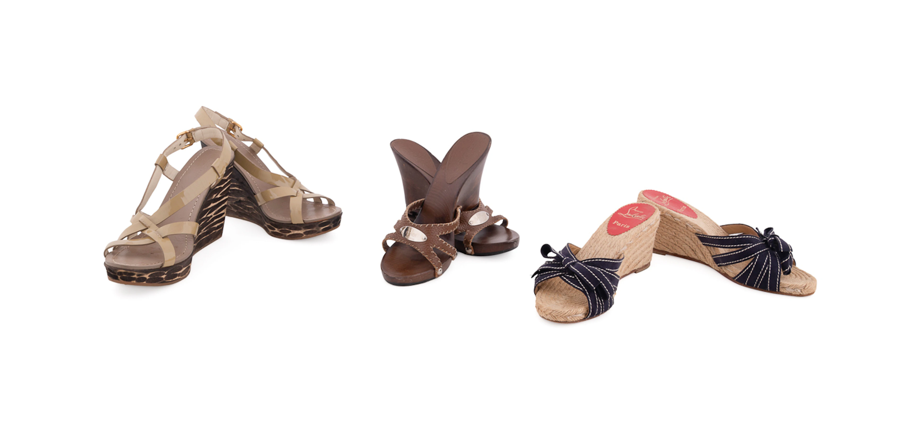 Three Pairs of Shoes, Incl. Louboutin & Fendi