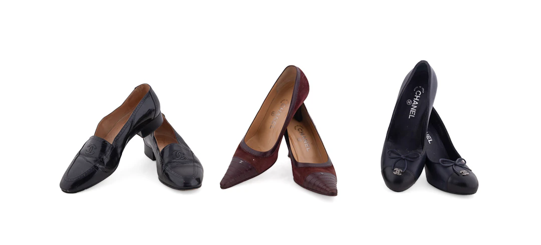 Three Pairs of Chanel Women's Shoes